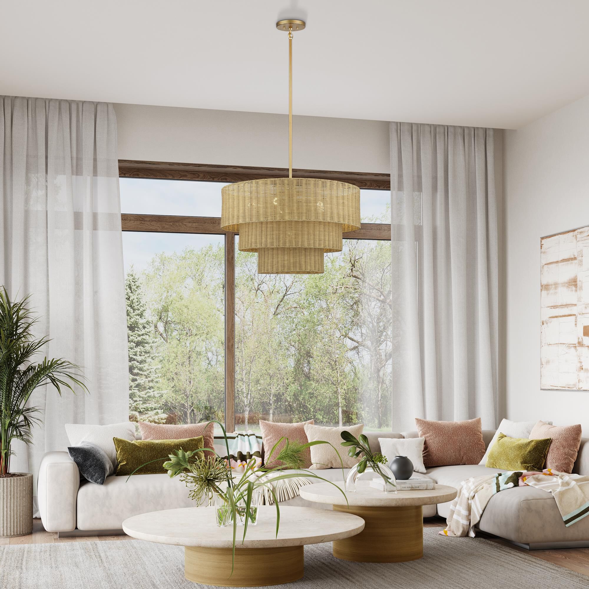 Weavington 28 Inch Large Pendant by Livex Lighting