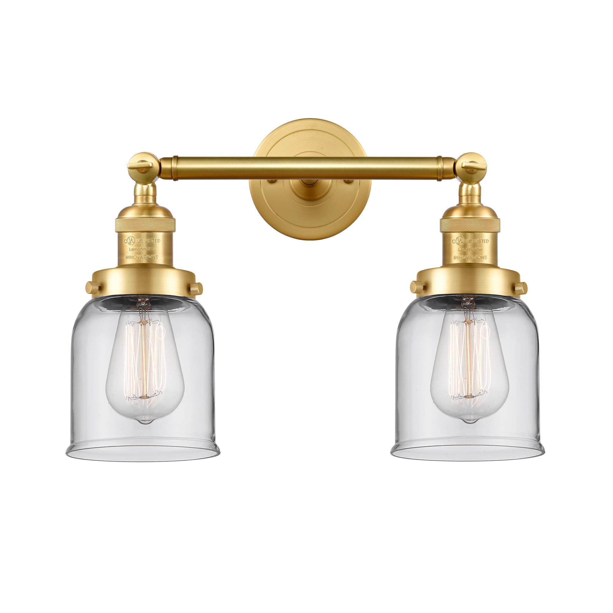 Bruno Marashlian Small Bell 16 Inch 2 Light Bath Vanity Light by Innovations Lighting