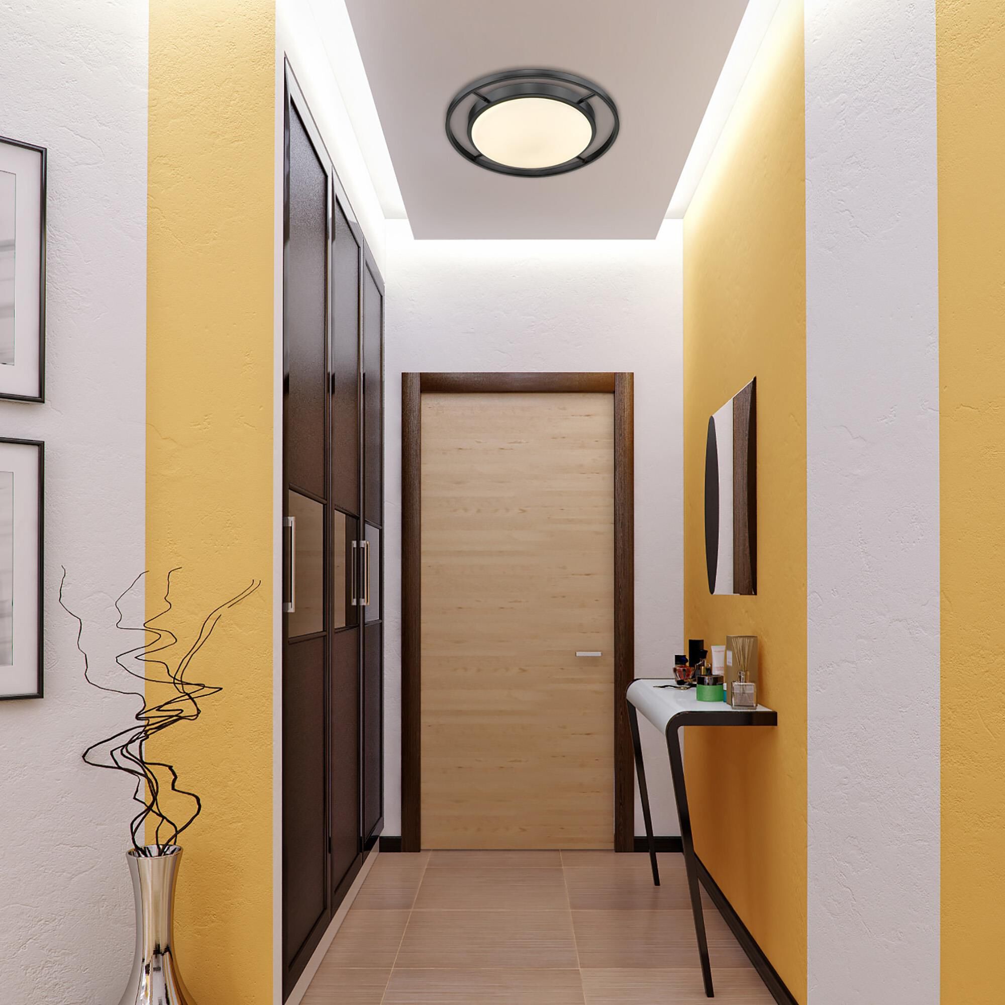 Astra 16 Inch 1 Light LED Flush Mount by Golden Lighting