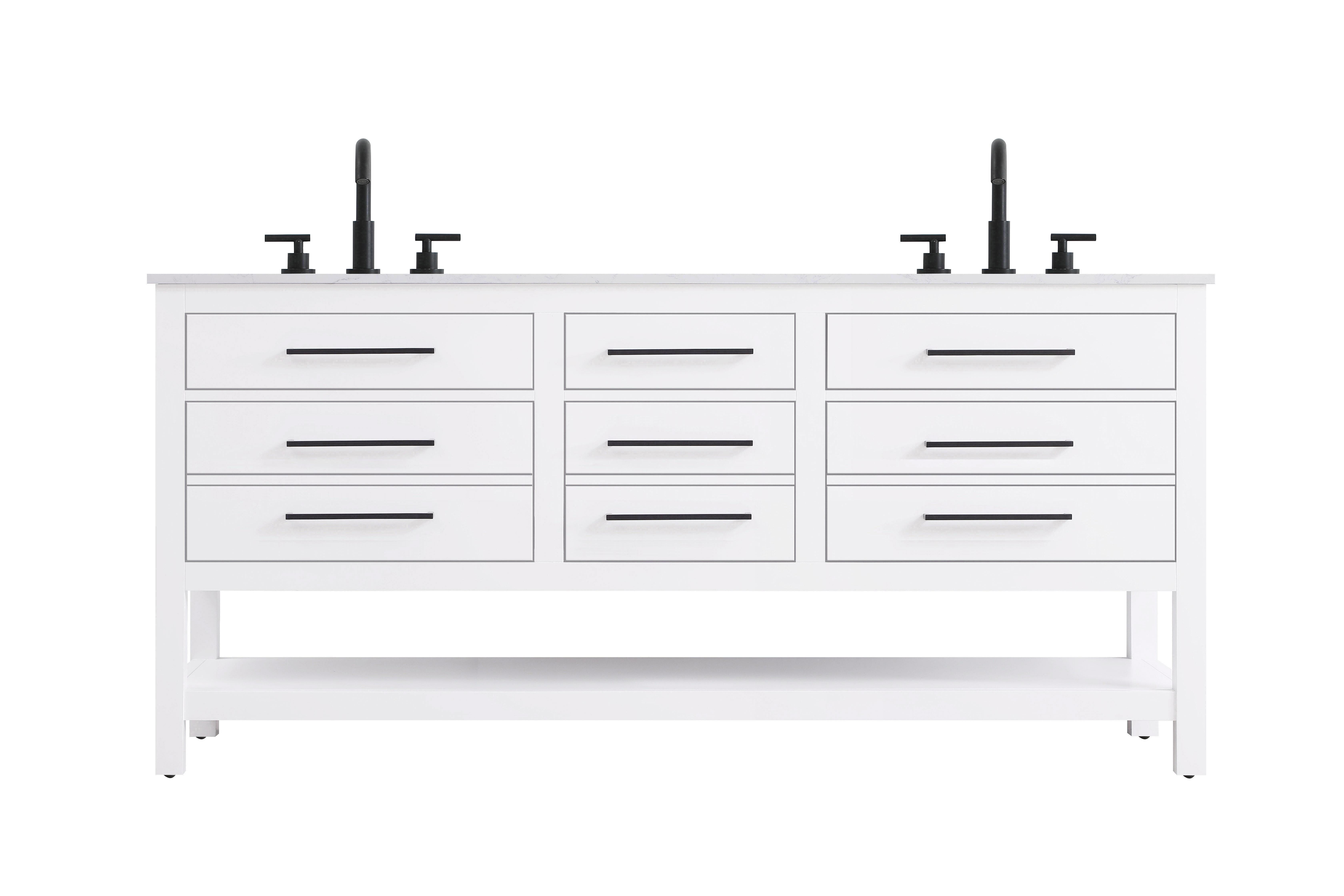 Shown in White finish