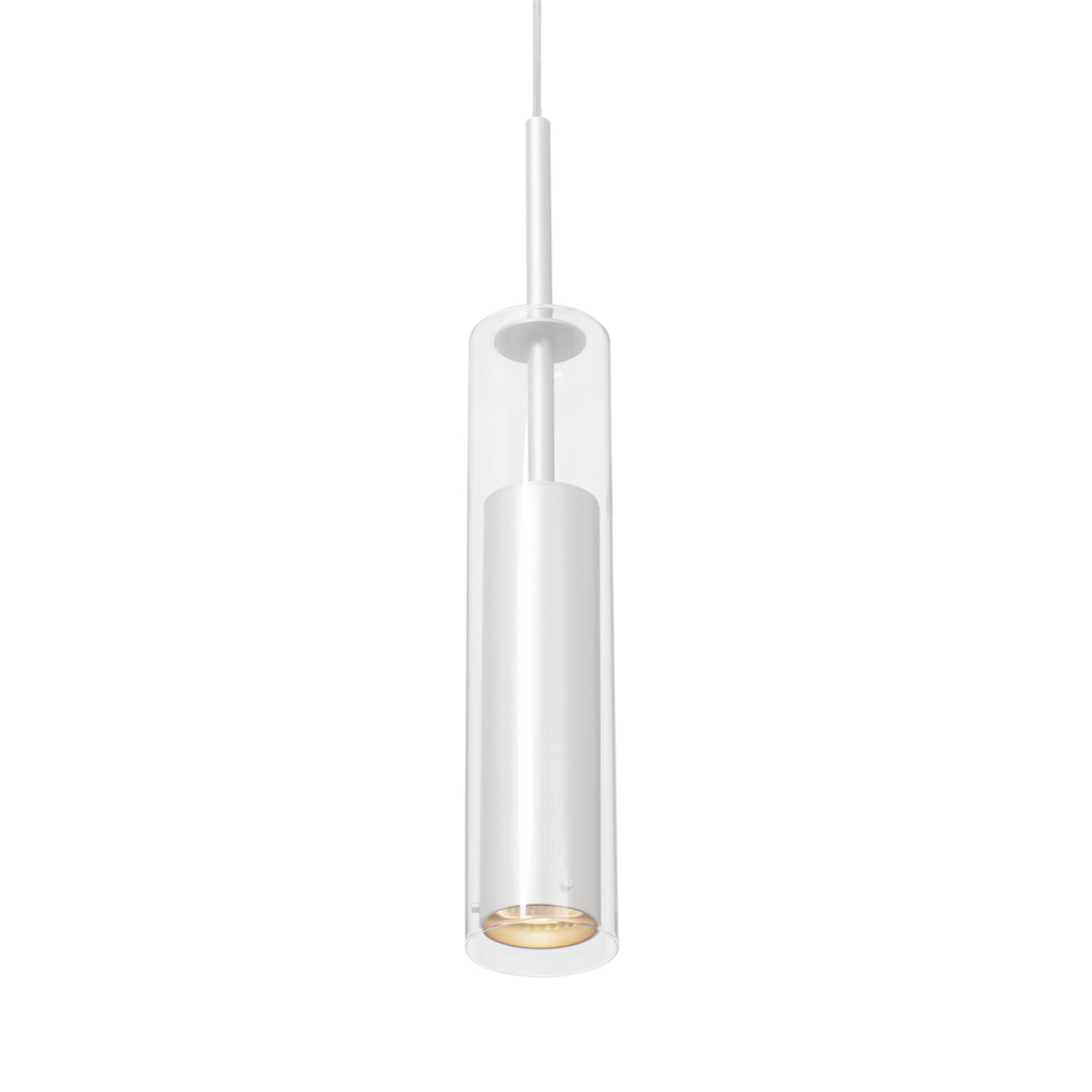 Shown in White finish and Clear glass