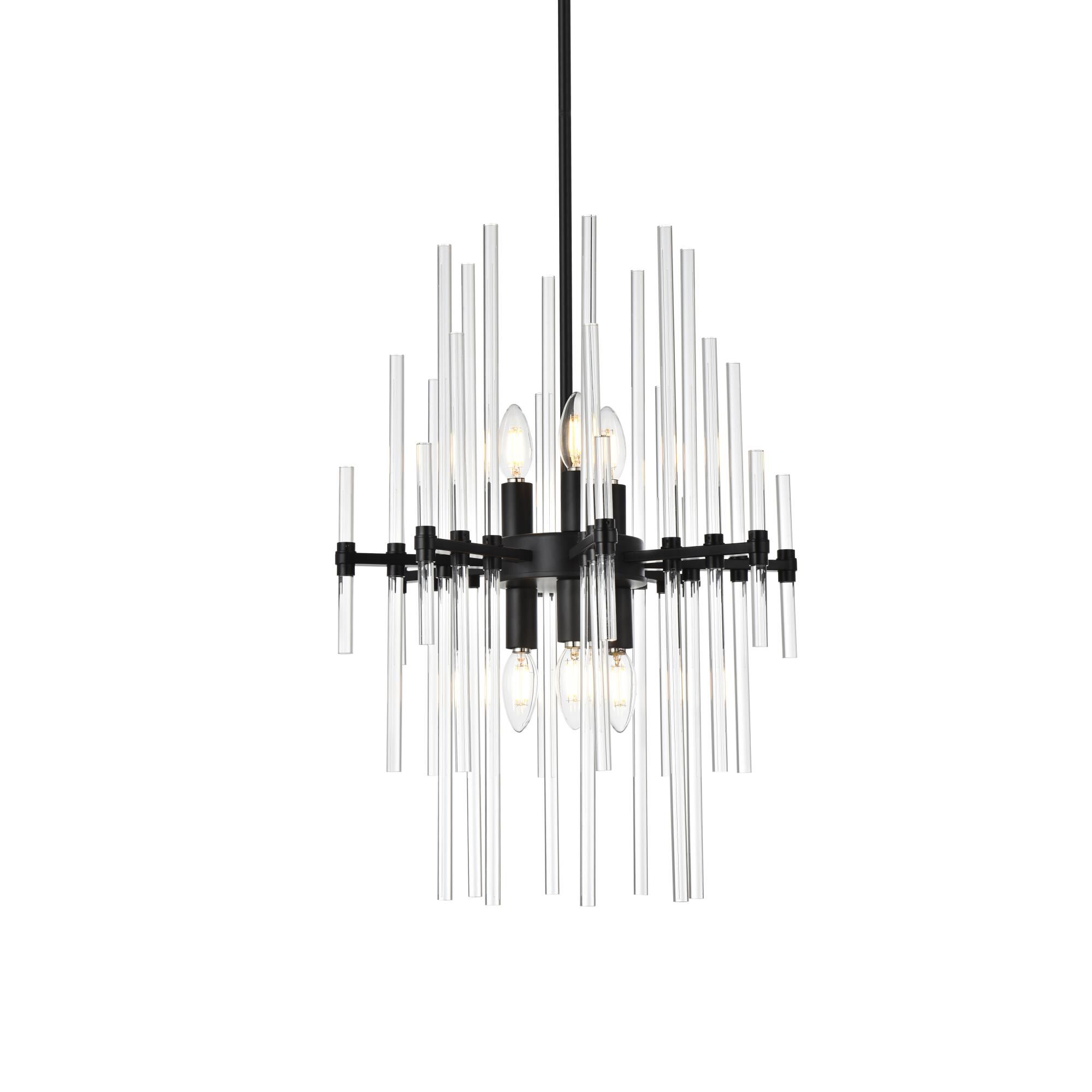 Sienna 17 Inch Large Pendant by Elegant Lighting