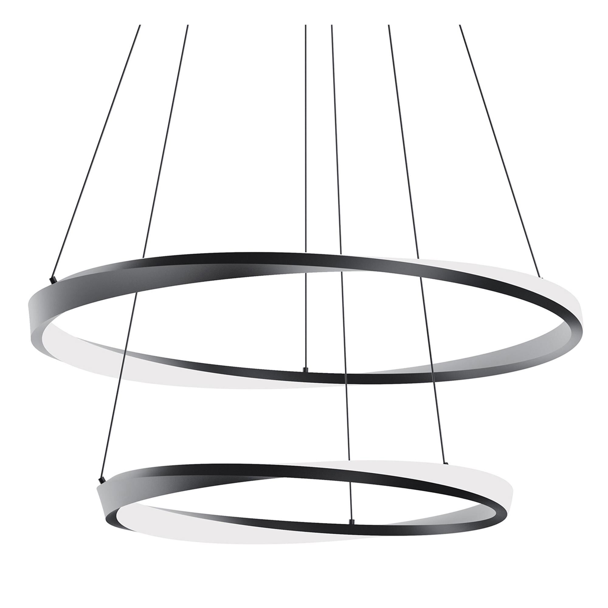 Shown in Black finish and White shade