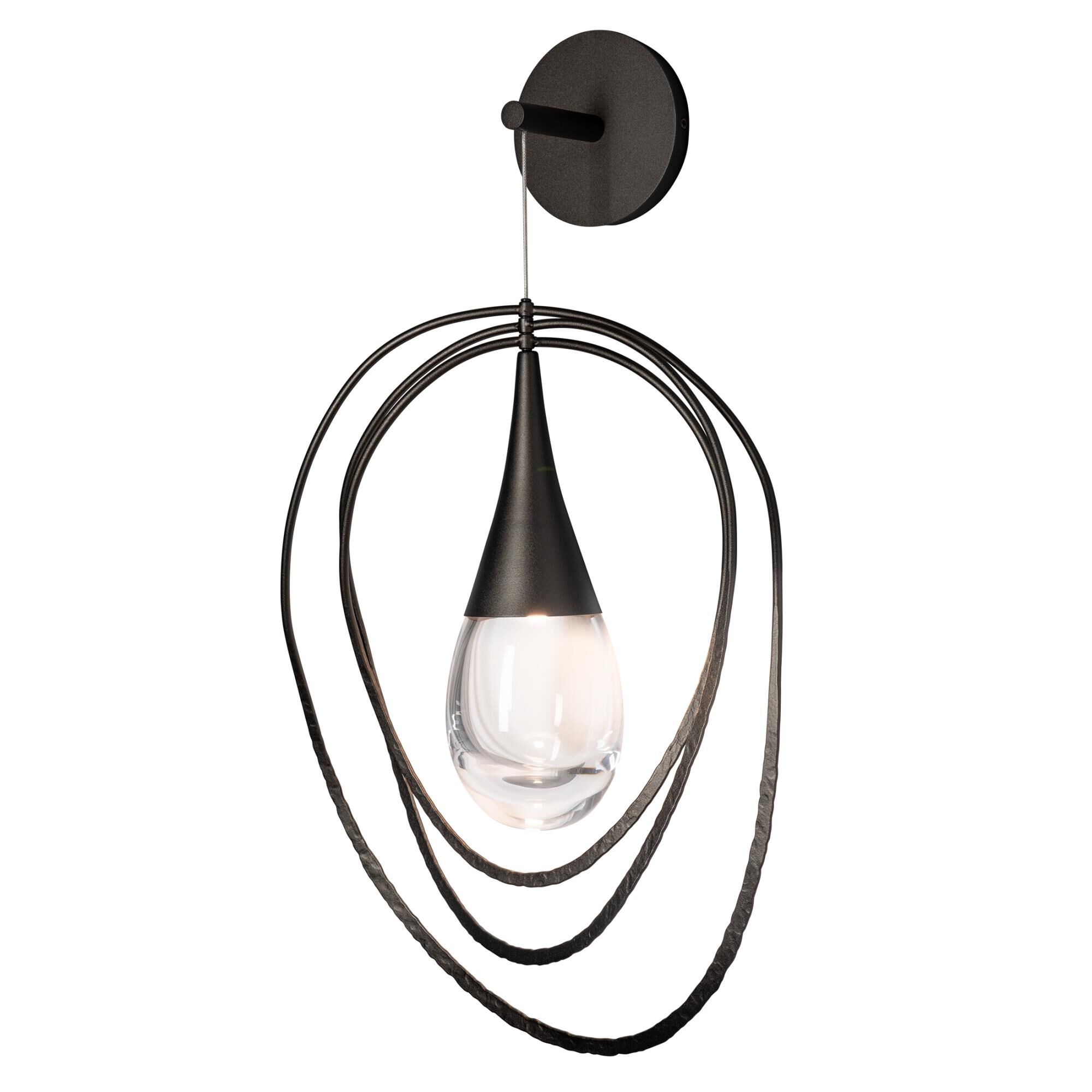 Shown in Oil Rubbed Bronze finish and Clear shade