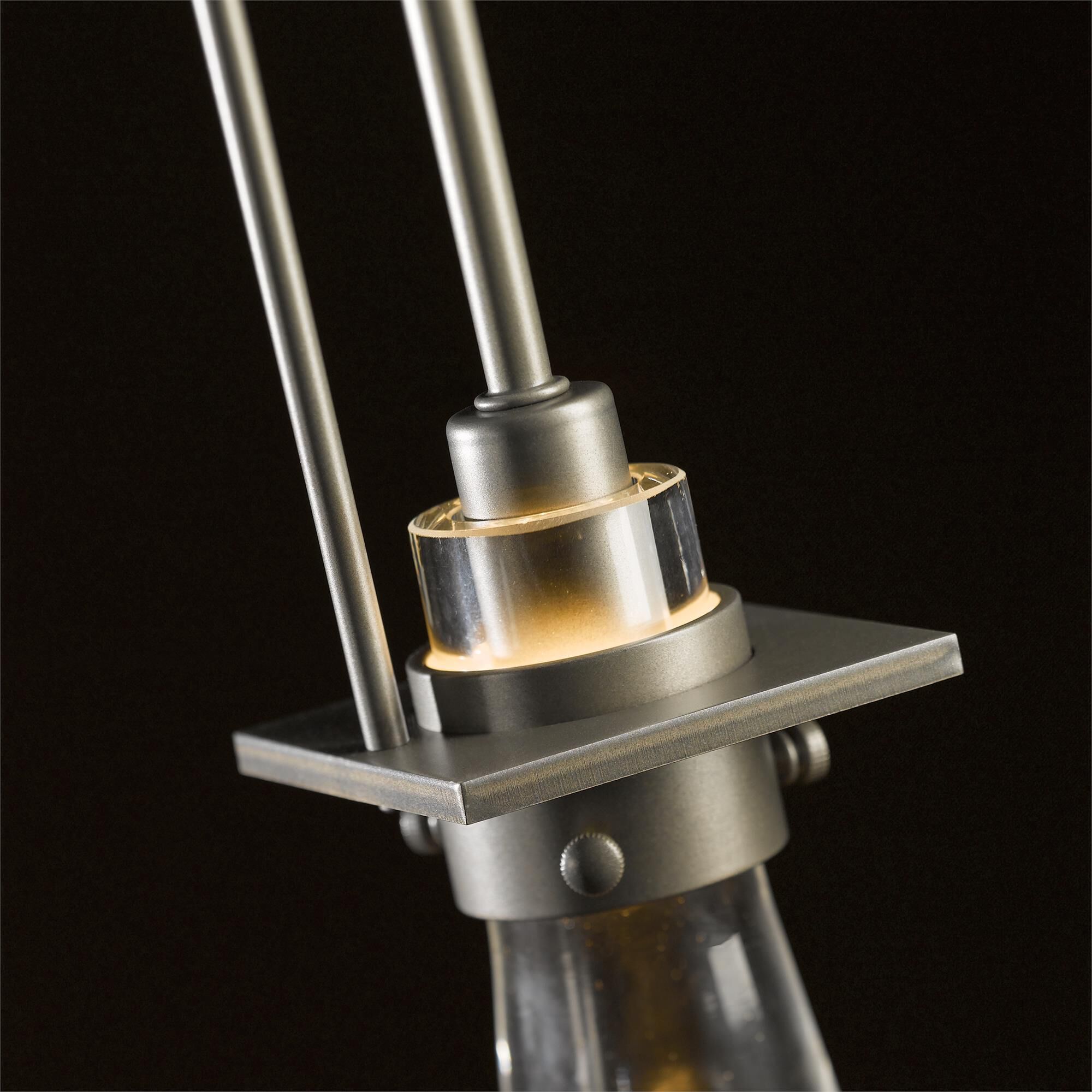 Shown in Dark Smoke finish and Clear glass