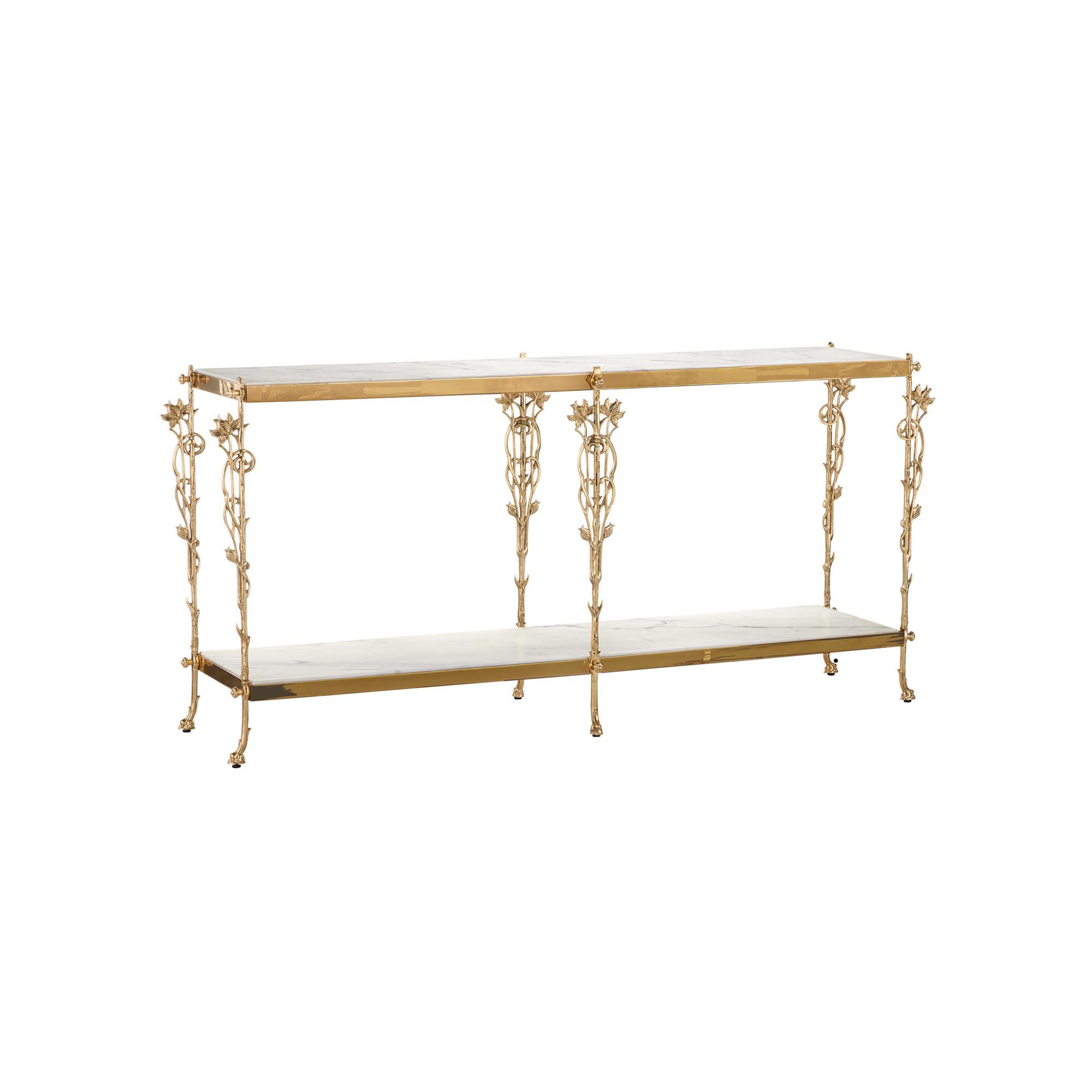 Shown in Polished Brass, Natural finish