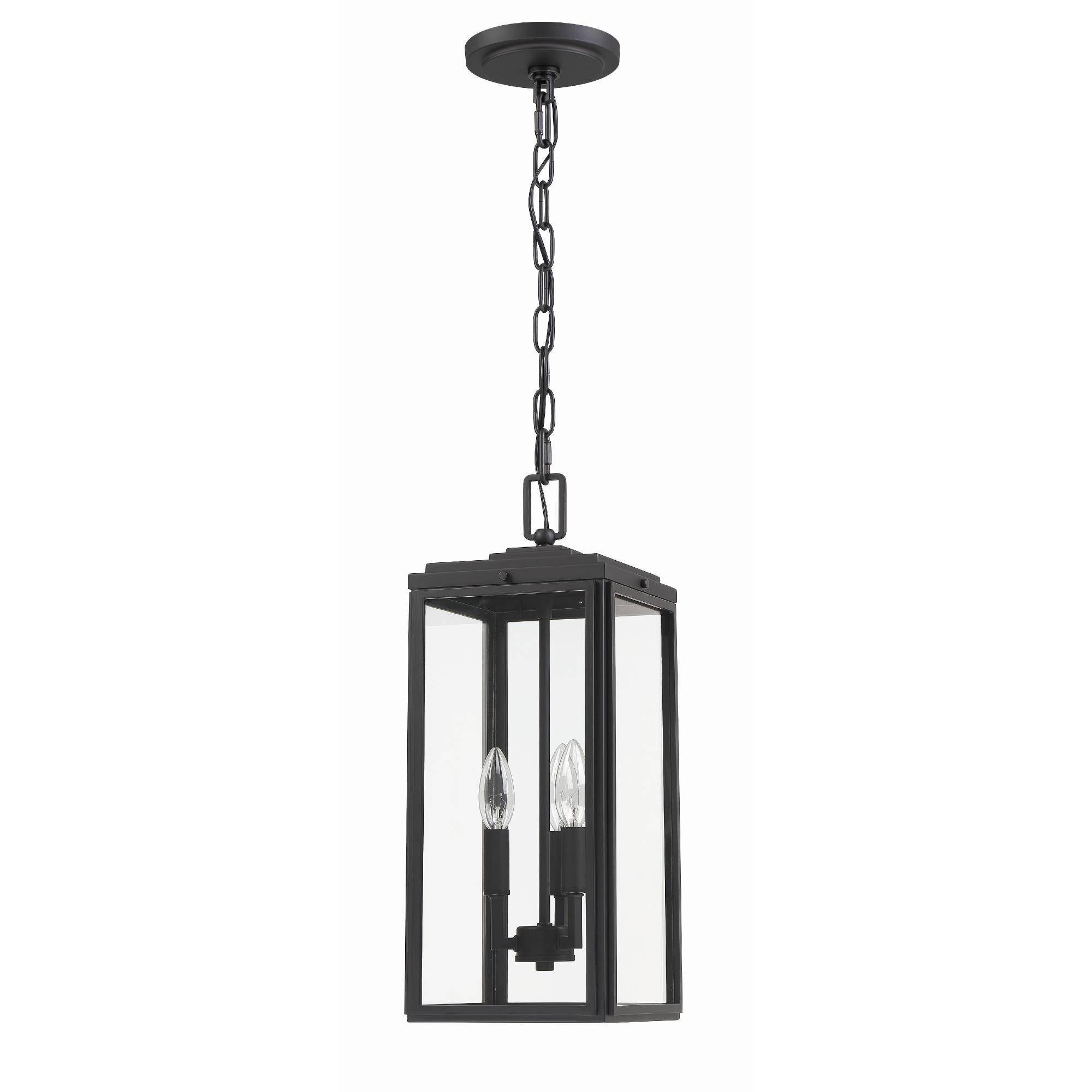 Byron 18 Inch Tall 3 Light Outdoor Hanging Lantern by Crystorama
