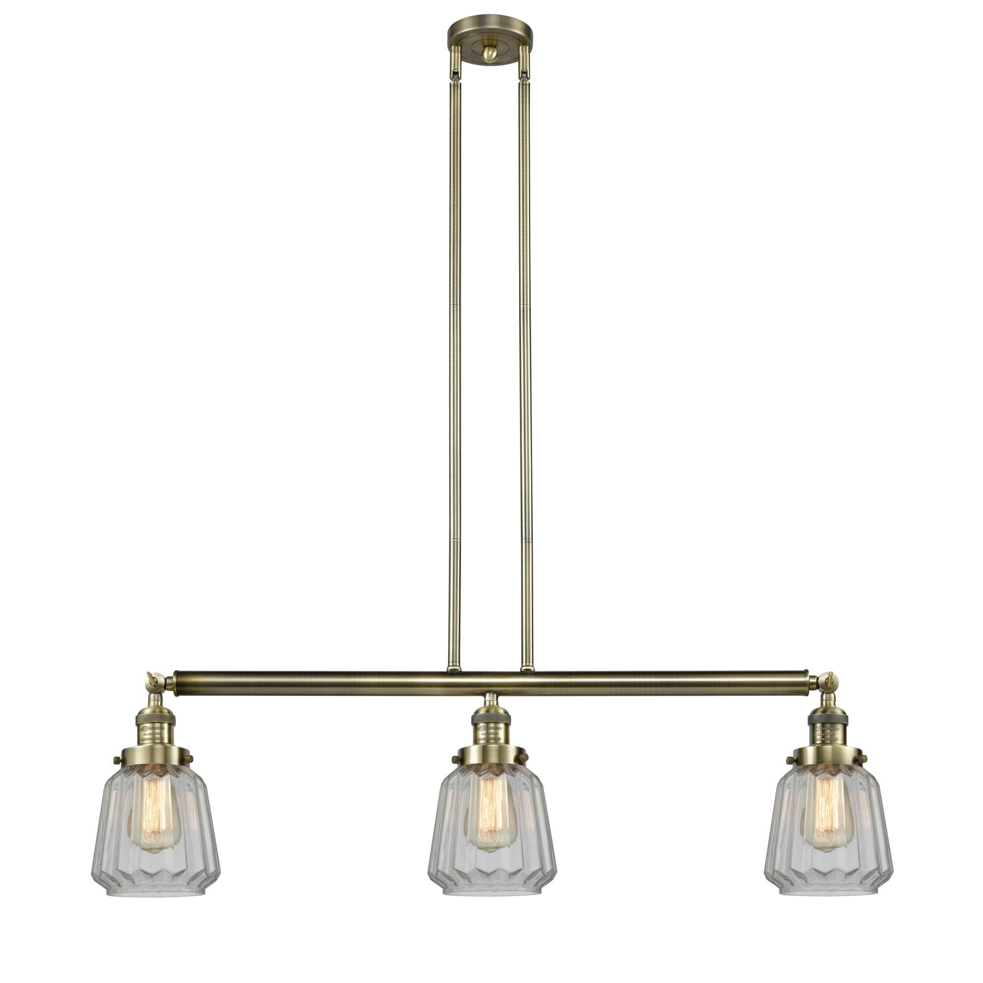 Bruno Marashlian Chatham 36 Inch 3 Light Linear Suspension Light by Innovations Lighting