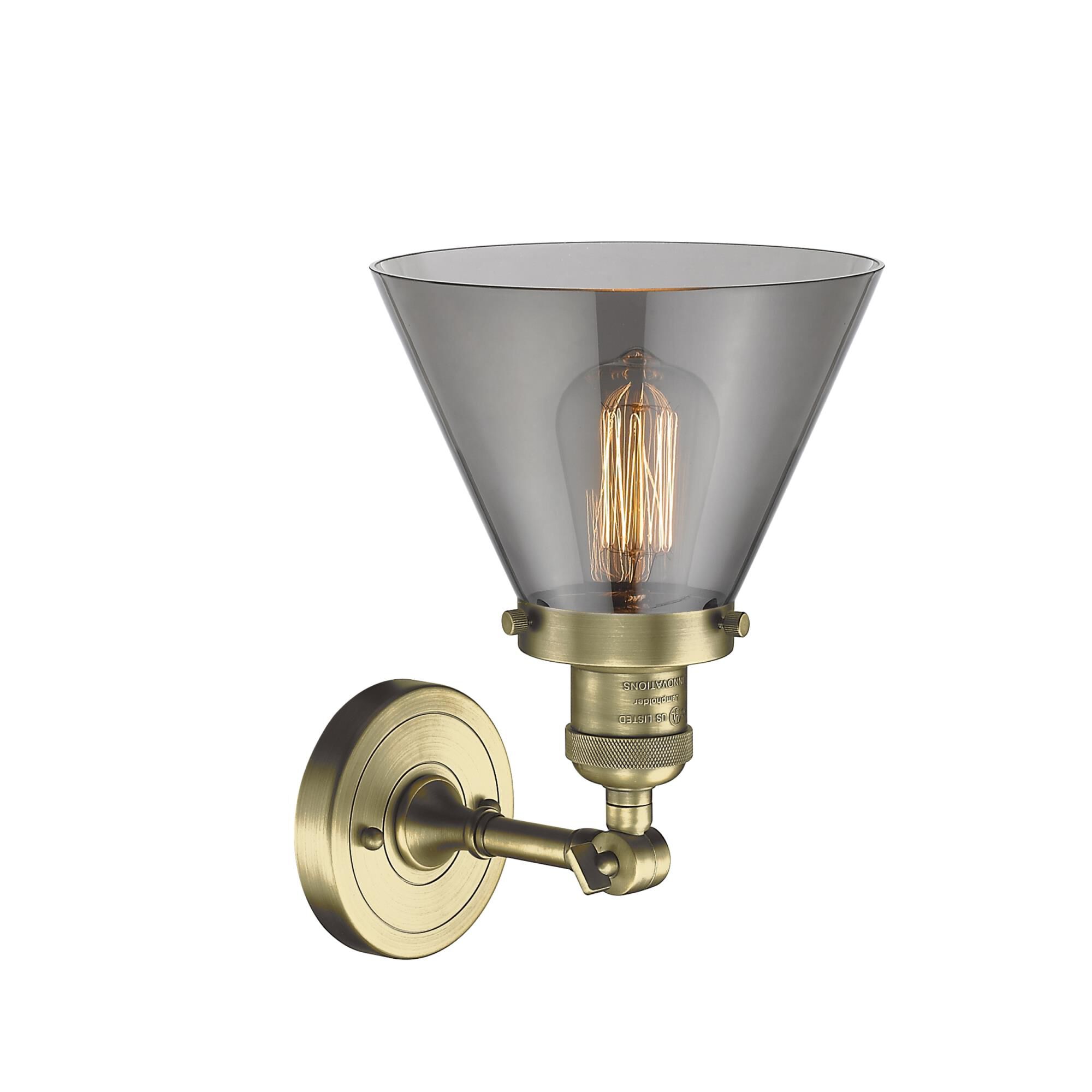 Bruno Marashlian Large Cone 7 Inch 1 Light Semi Flush Mount by Innovations Lighting