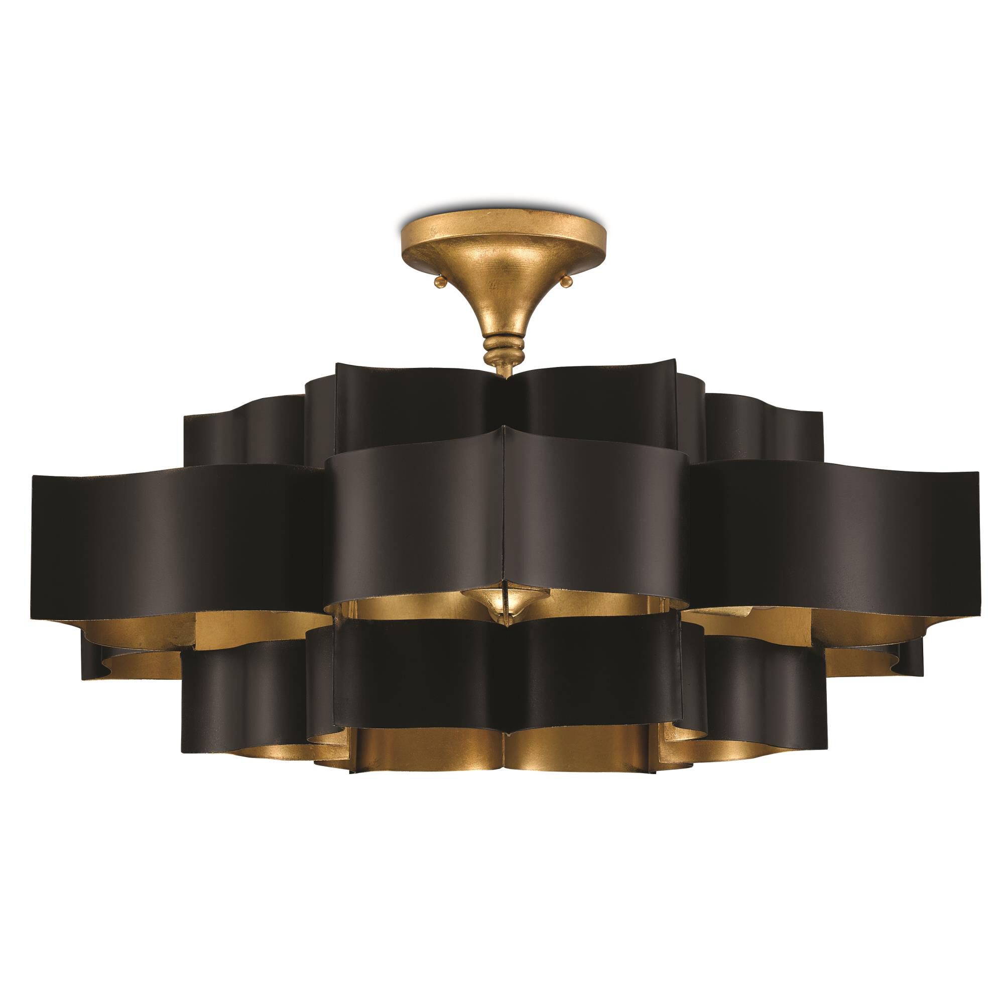 Grand Lotus Large Pendant by Currey and Company