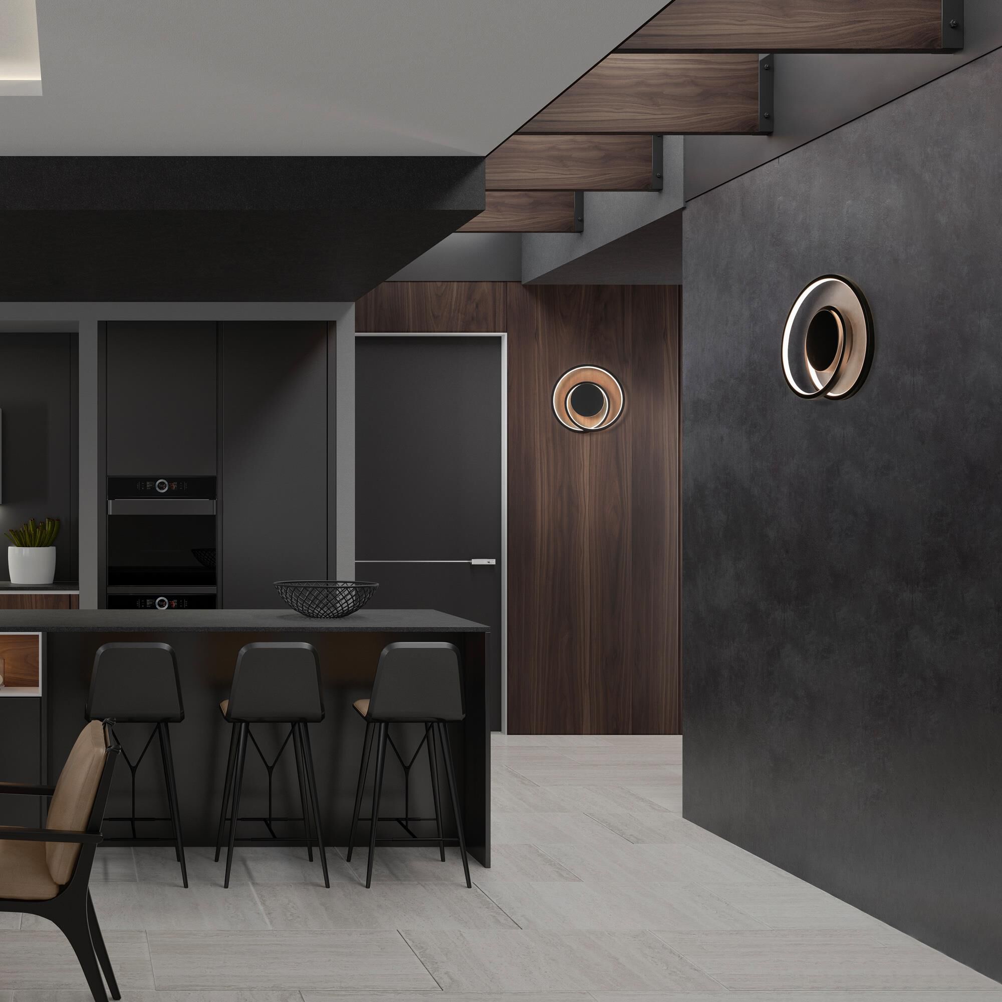 Shown in Black finish