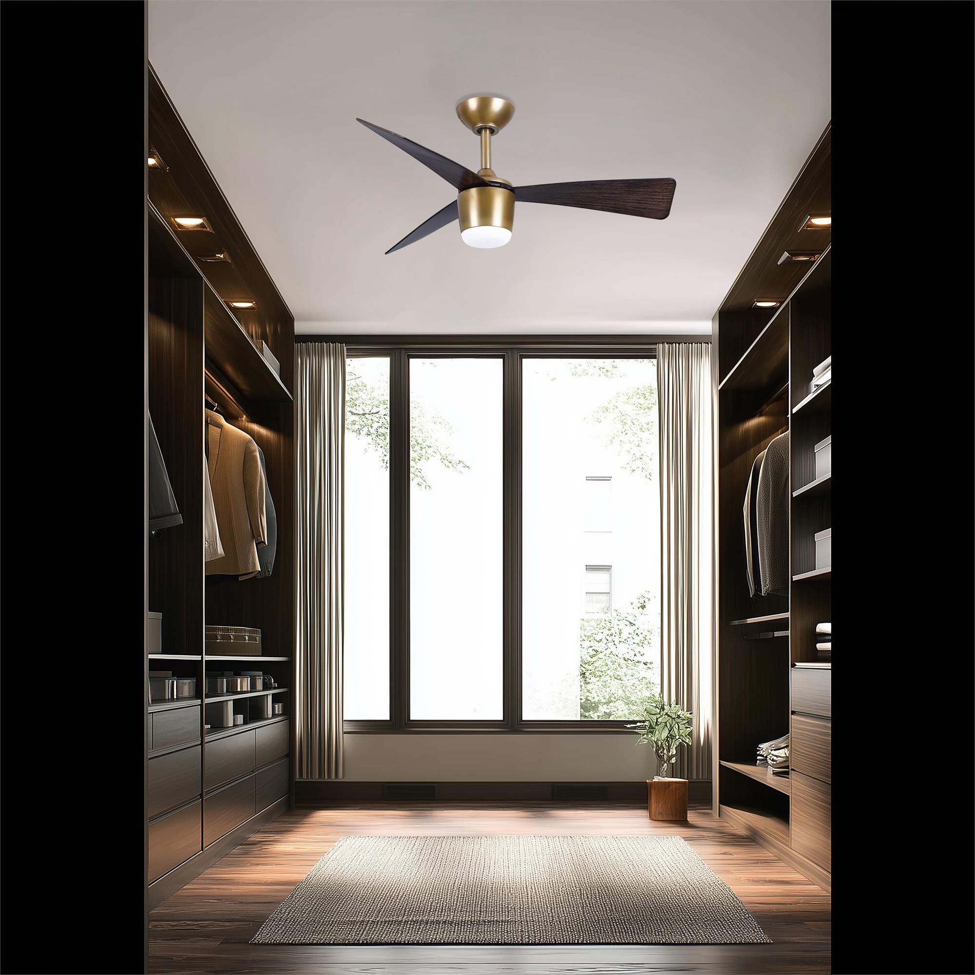 Elavan 36 Inch Ceiling Fan with Light Kit,