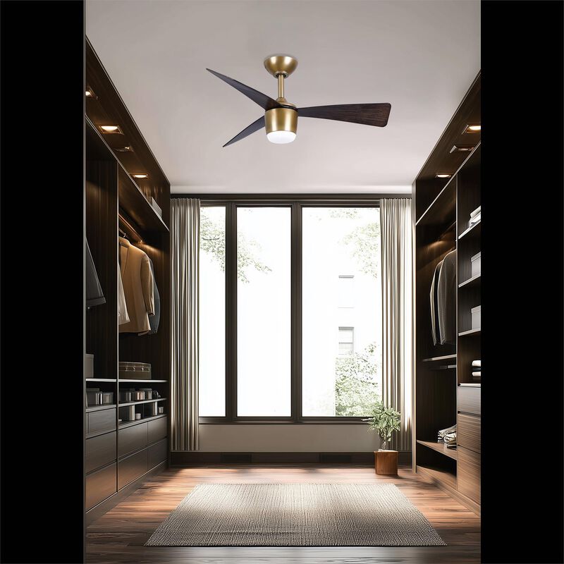 Elavan 36 Inch Ceiling Fan with Light Kit by Minka Aire