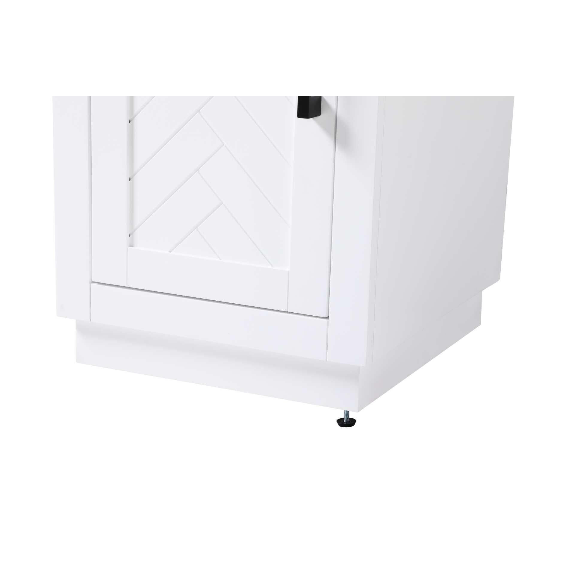 Shown in White finish