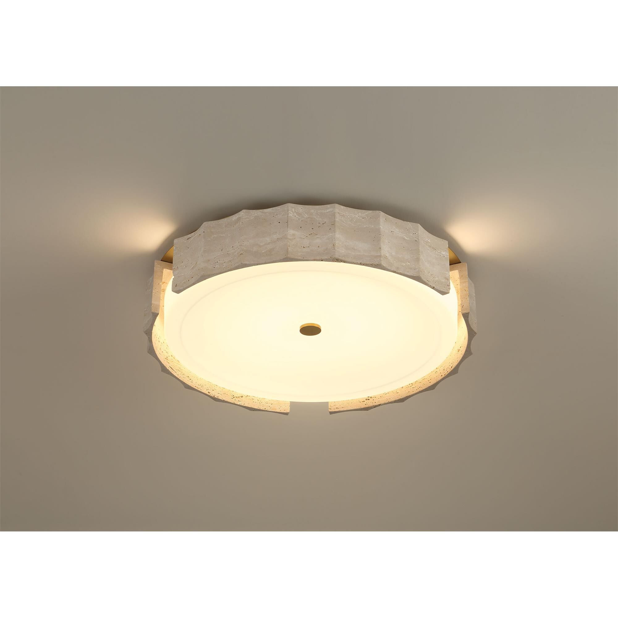 Shown in Gold finish and Opal Etched glass