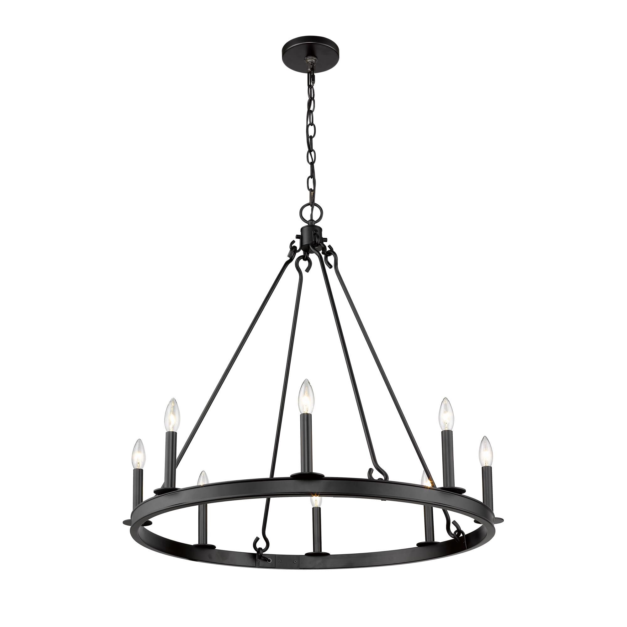 Shown in Matte Black finish and --- glass and --- shade