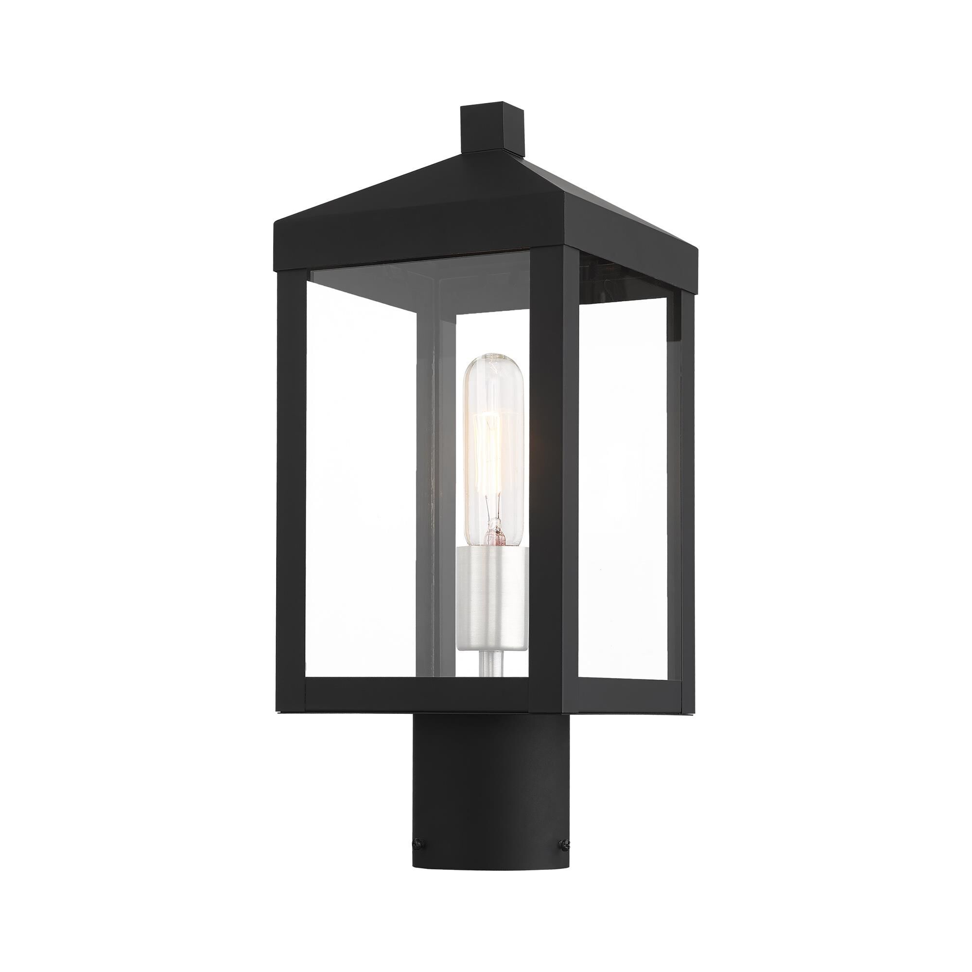 Shown in Black With Brushed Nickel Cluster finish and Clear glass and Clear Glass shade
