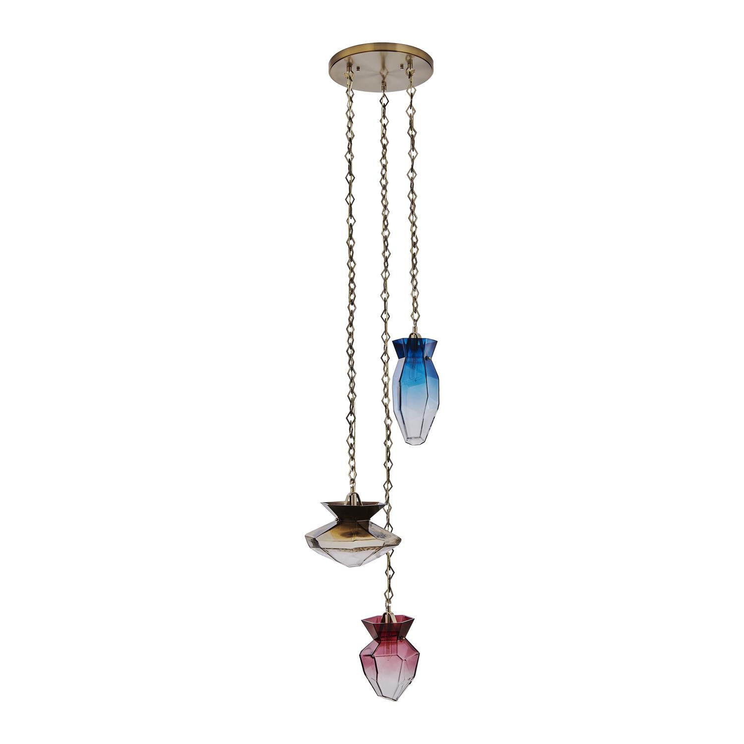 Bolsa 21 Inch Multi Light Pendant by Kalco Lighting