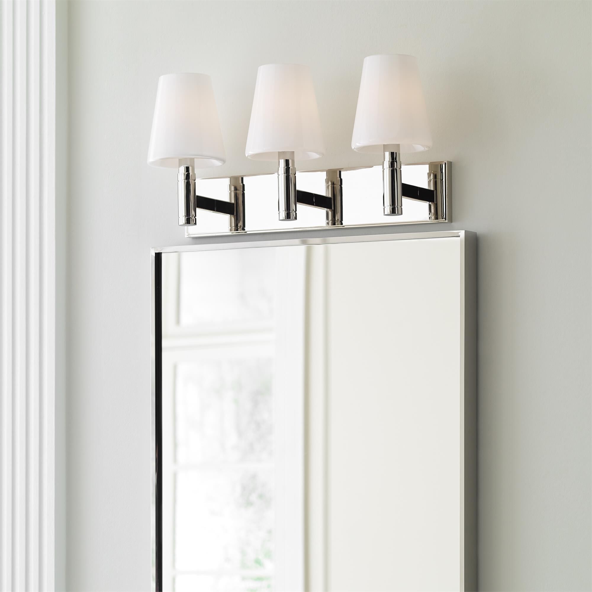 Thomas O'Brien Beckham Classic 21 Inch 3 Light Bath Vanity Light,