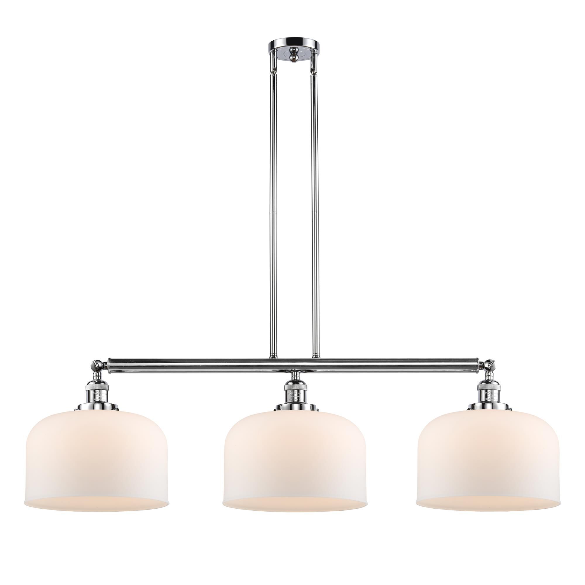 Bruno Marashlian X-Large Bell 42 Inch 3 Light Linear Suspension Light by Innovations Lighting