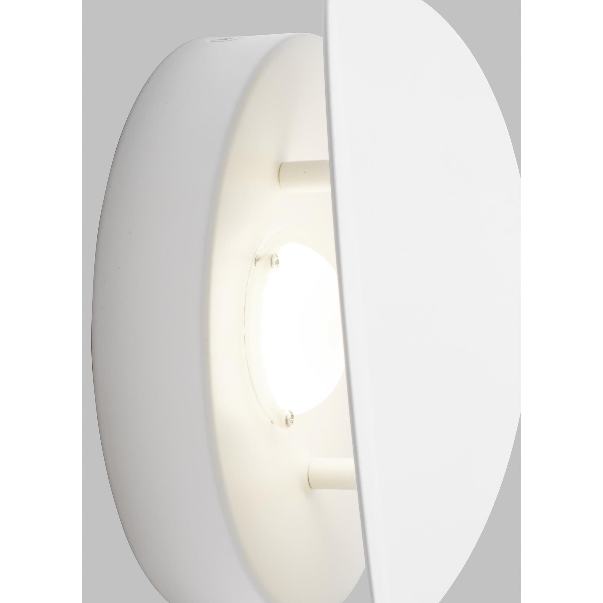 Shown in Matte White finish and Matte White Steel shade