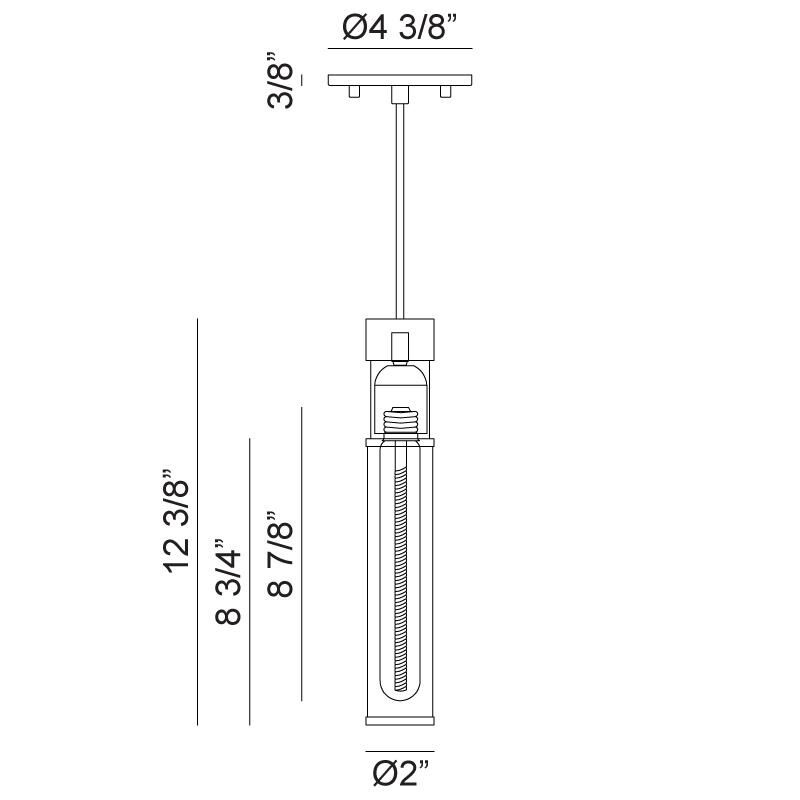 Matteo Lighting Tubo Mini Pendant