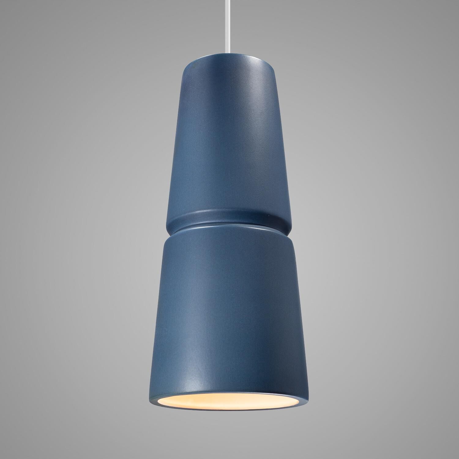 Shown in Matte Black finish and Midnight Sky Ceramic shade