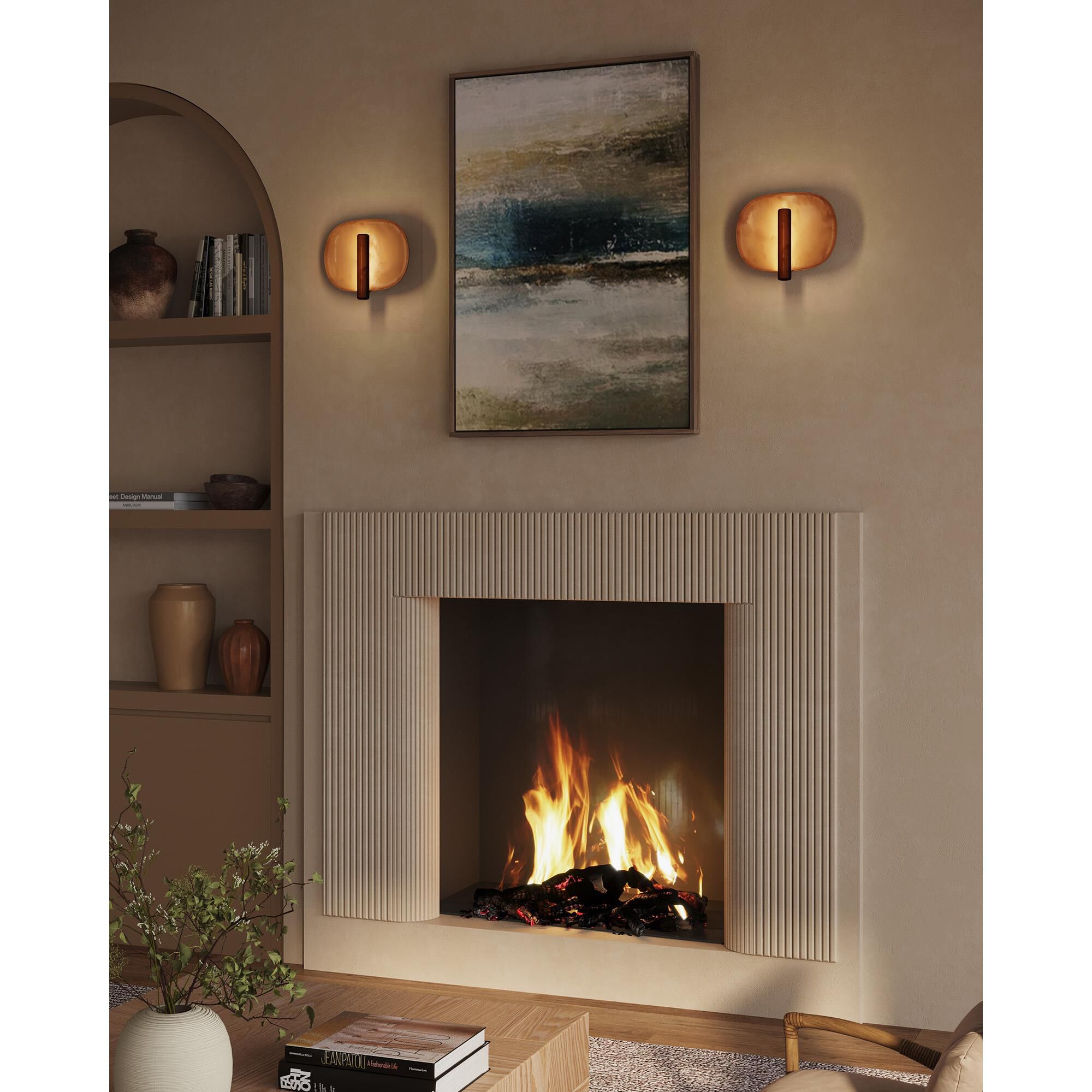 Shown in Vintage Brass finish and Frosted Acrylic Diffuser glass