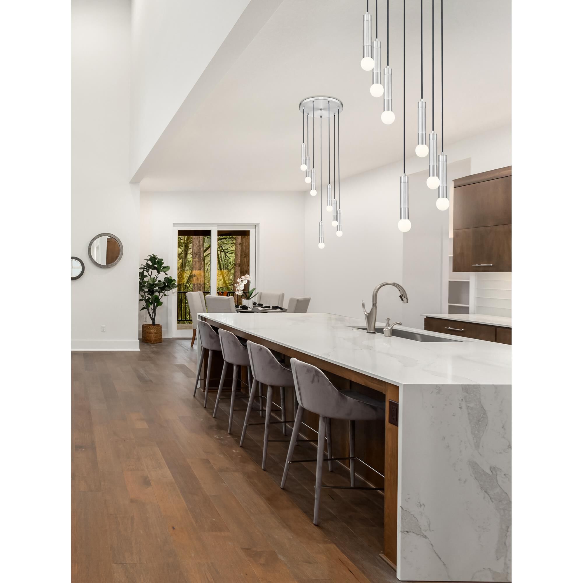 Shown in Brushed Nickel finish