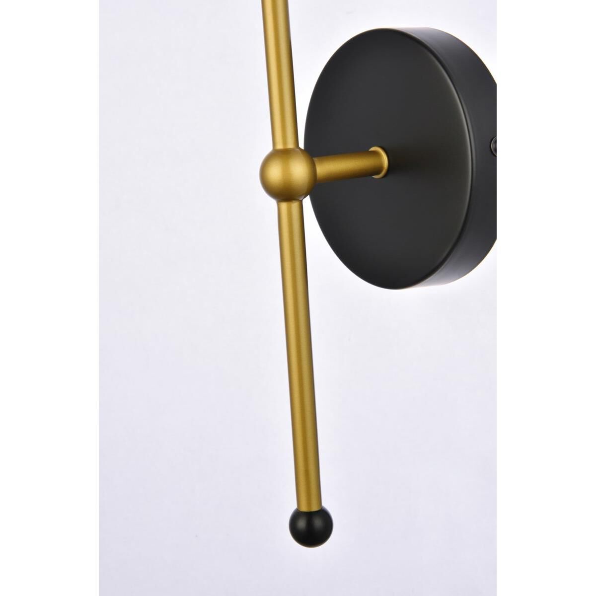Shown in Black and Brass finish