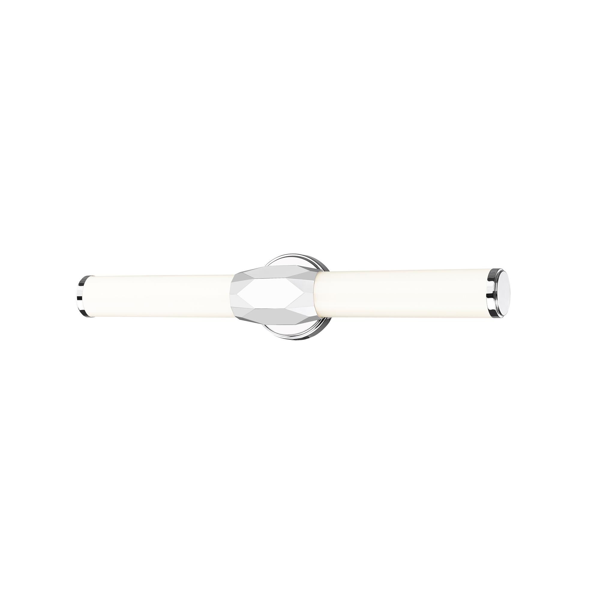 Shown in Chrome finish and Frosted glass and Frosted shade