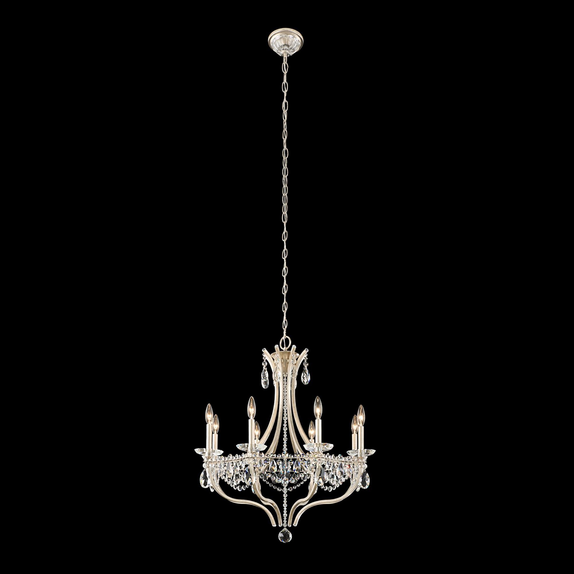 Shown in Antique Silver finish and Clear Radiance crystal
