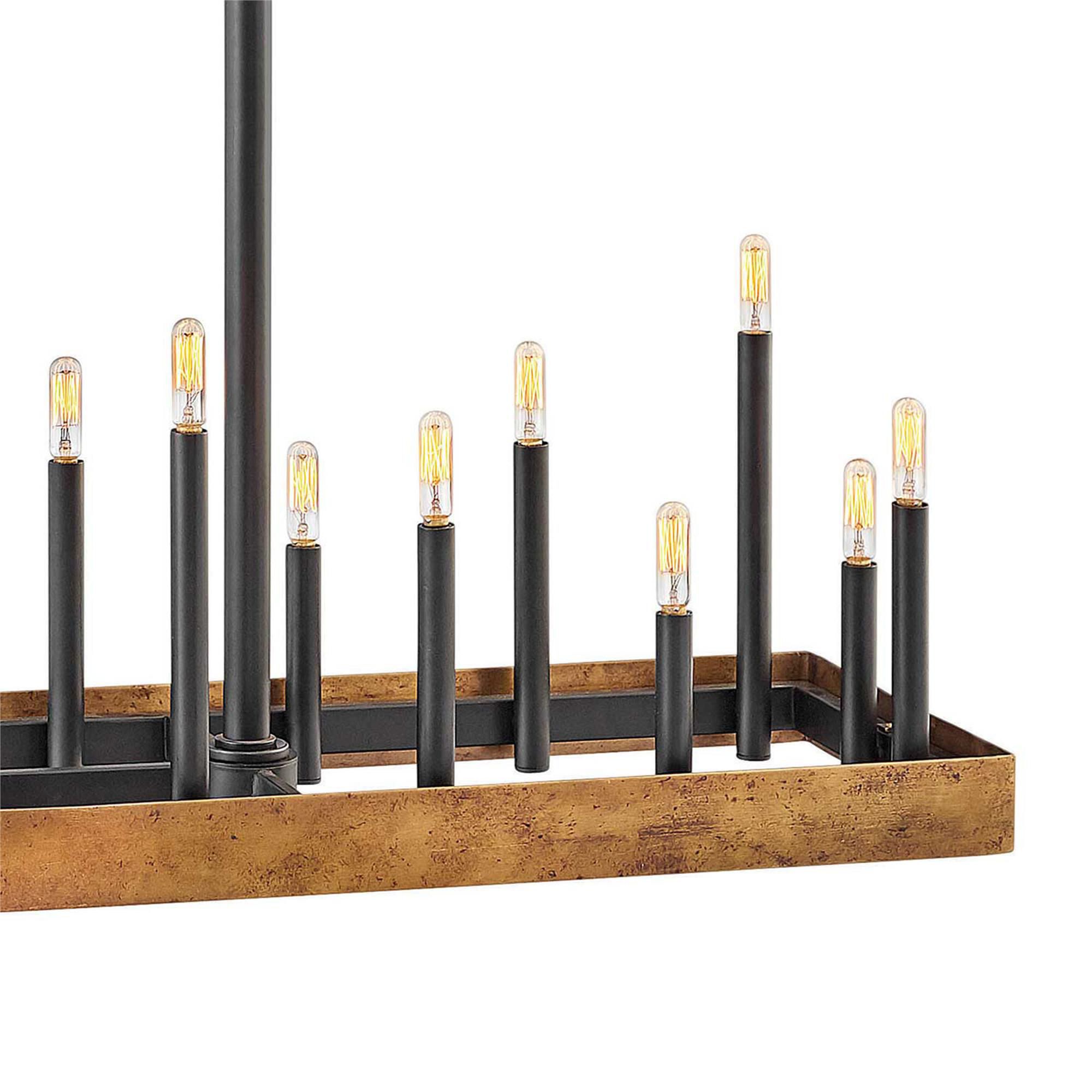 Shown in Weathered Brass finish and Black accent