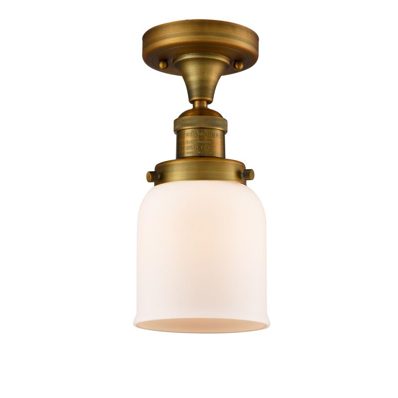 Bruno Marashlian Small Bell 5 Inch 1 Light Semi Flush Mount by Innovations Lighting