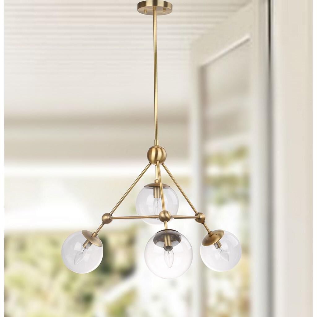 Bain 32 Inch LED Large Pendant by Safavieh
