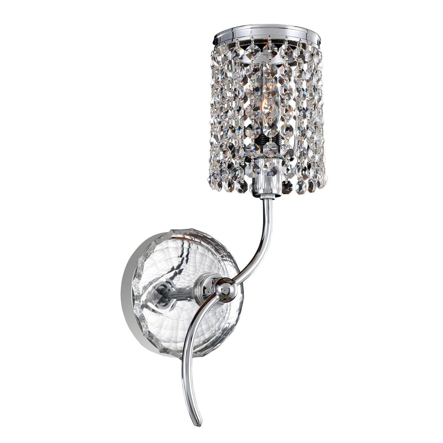 Shown in Chrome finish and Firenze Clear crystal 