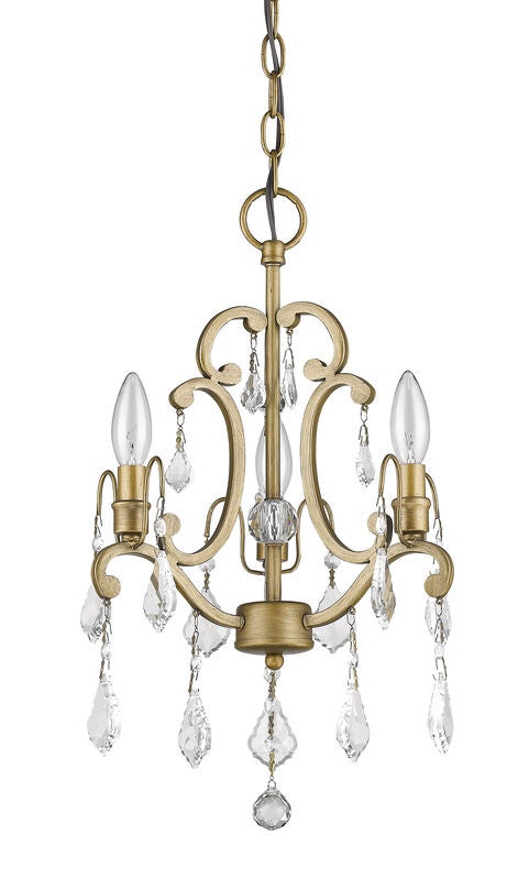 Claire 12 Inch 3 Light Mini Chandelier by Acclaim Lighting