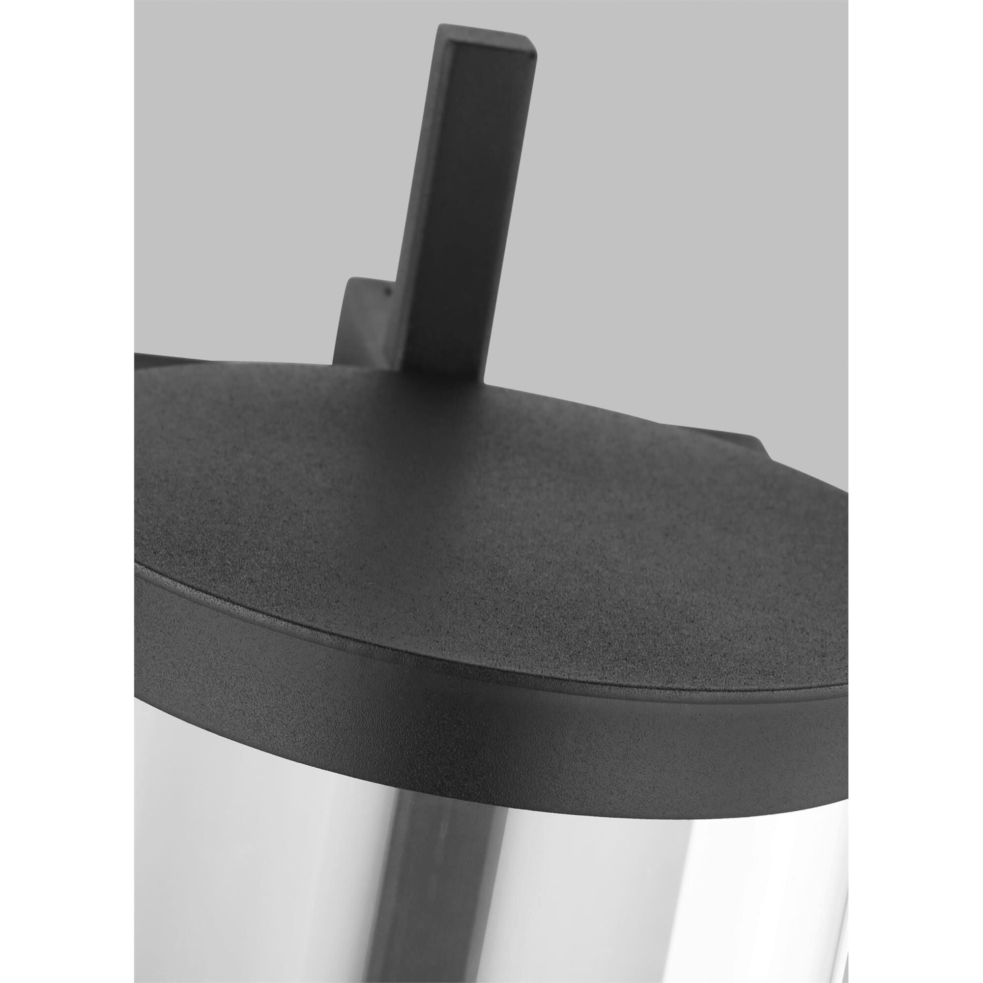 Shown in Textured Black finish and Clear glass