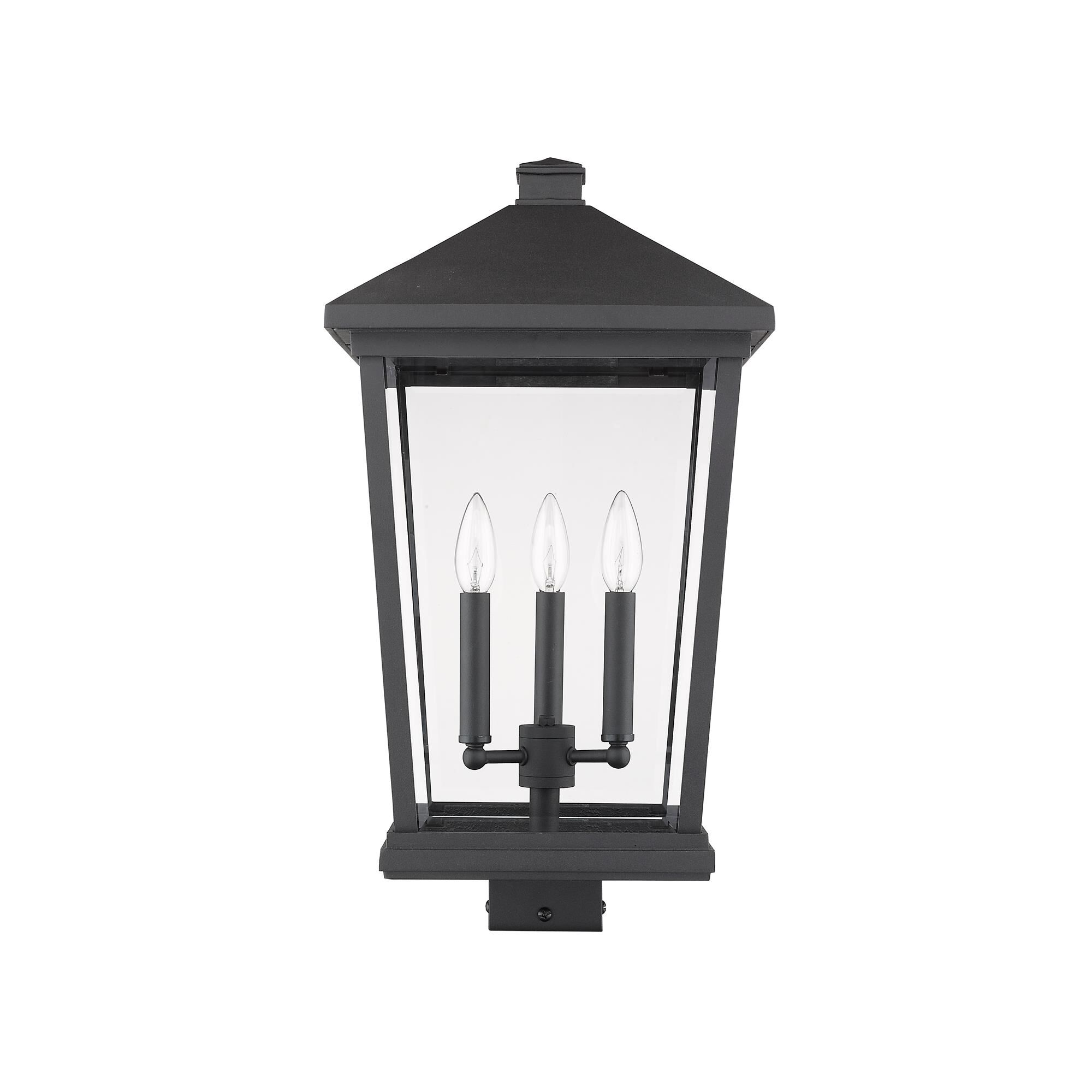 Beacon 22 Inch Tall 3 Light Outdoor Post Lamp by Z-Lite