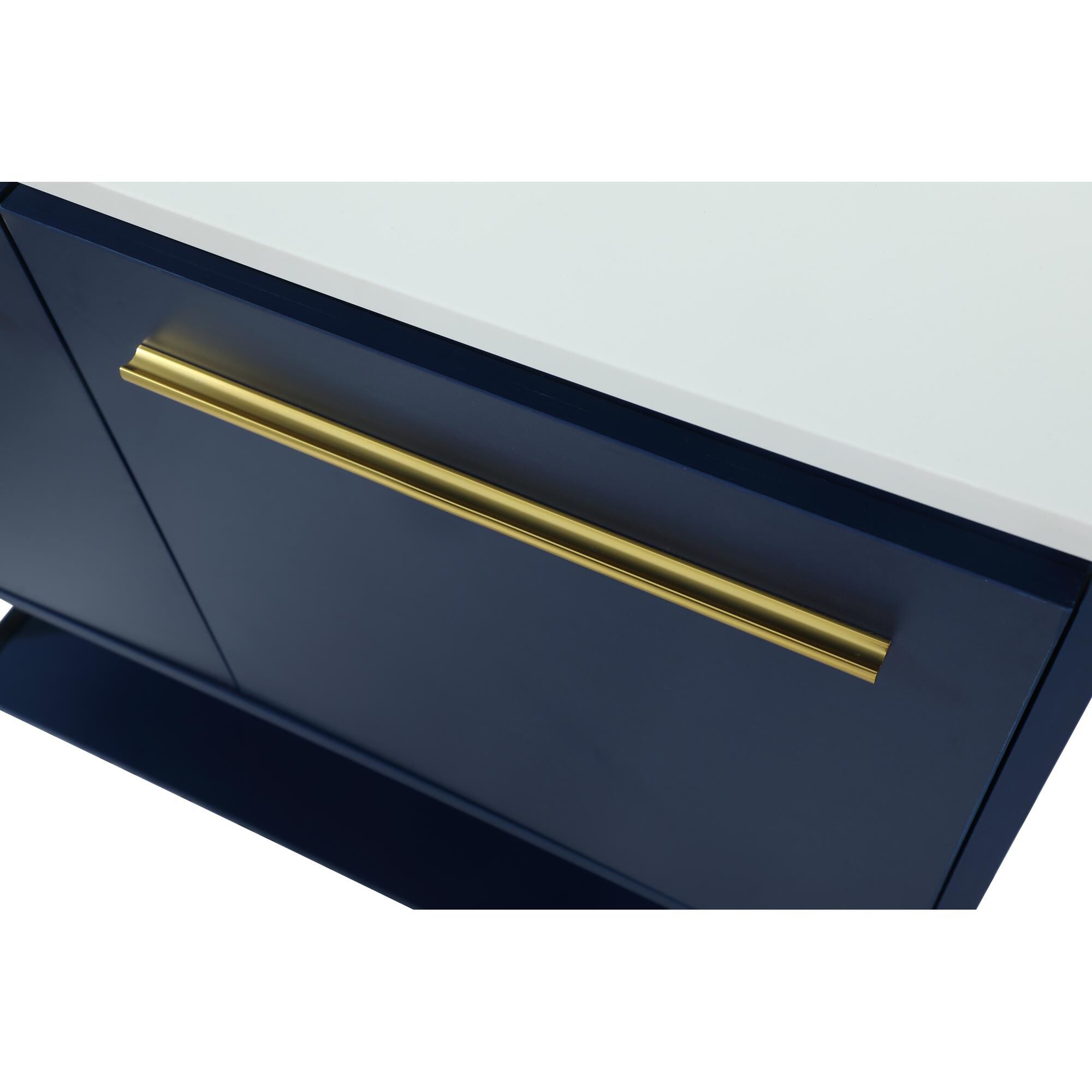 Shown in Blue finish