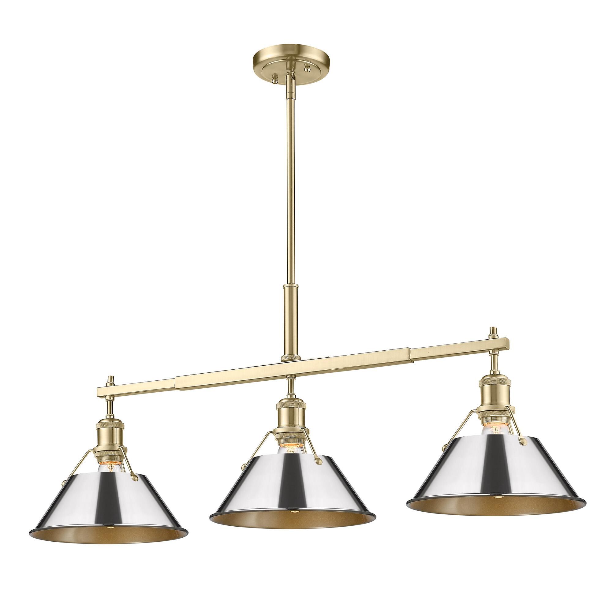Orwell 36 Inch Linear Suspension Light by Golden Lighting