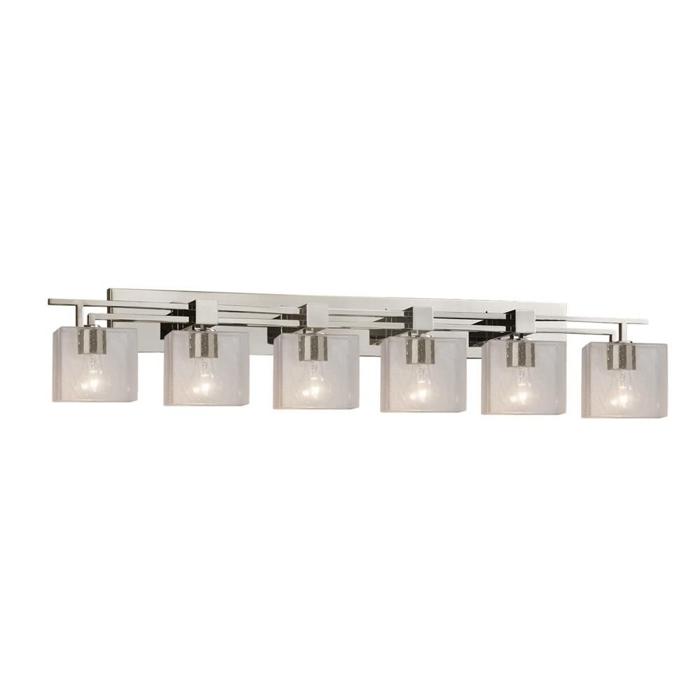 Fusion 56 Inch 6 Light Bath Vanity Light by Justice Design Group
