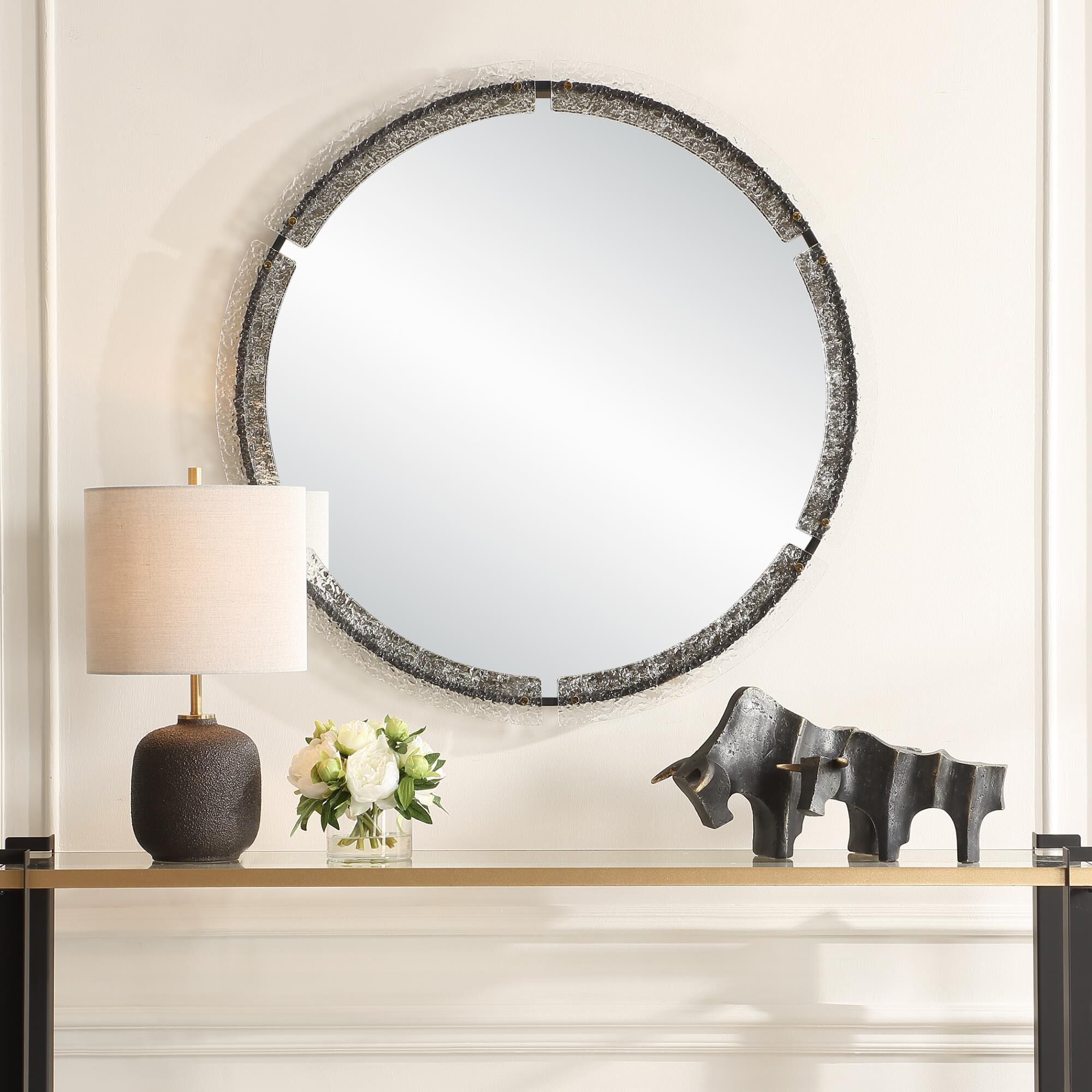 Grace Feyock Crystalline 38 Inch Wall Mirror by Uttermost