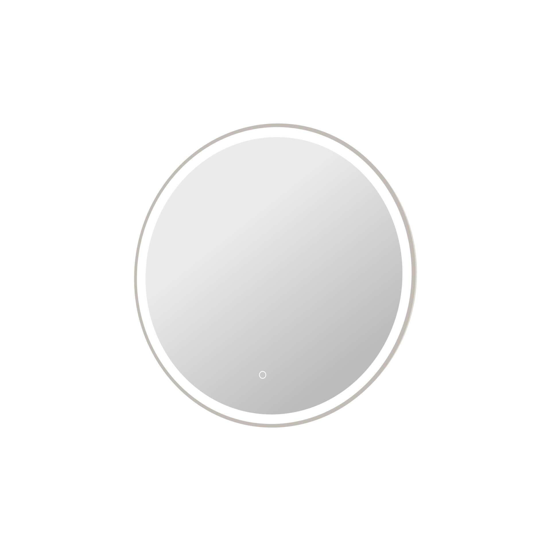 Harmoni 32 Inch Round LED Lighted Mirror by Elegant Decor