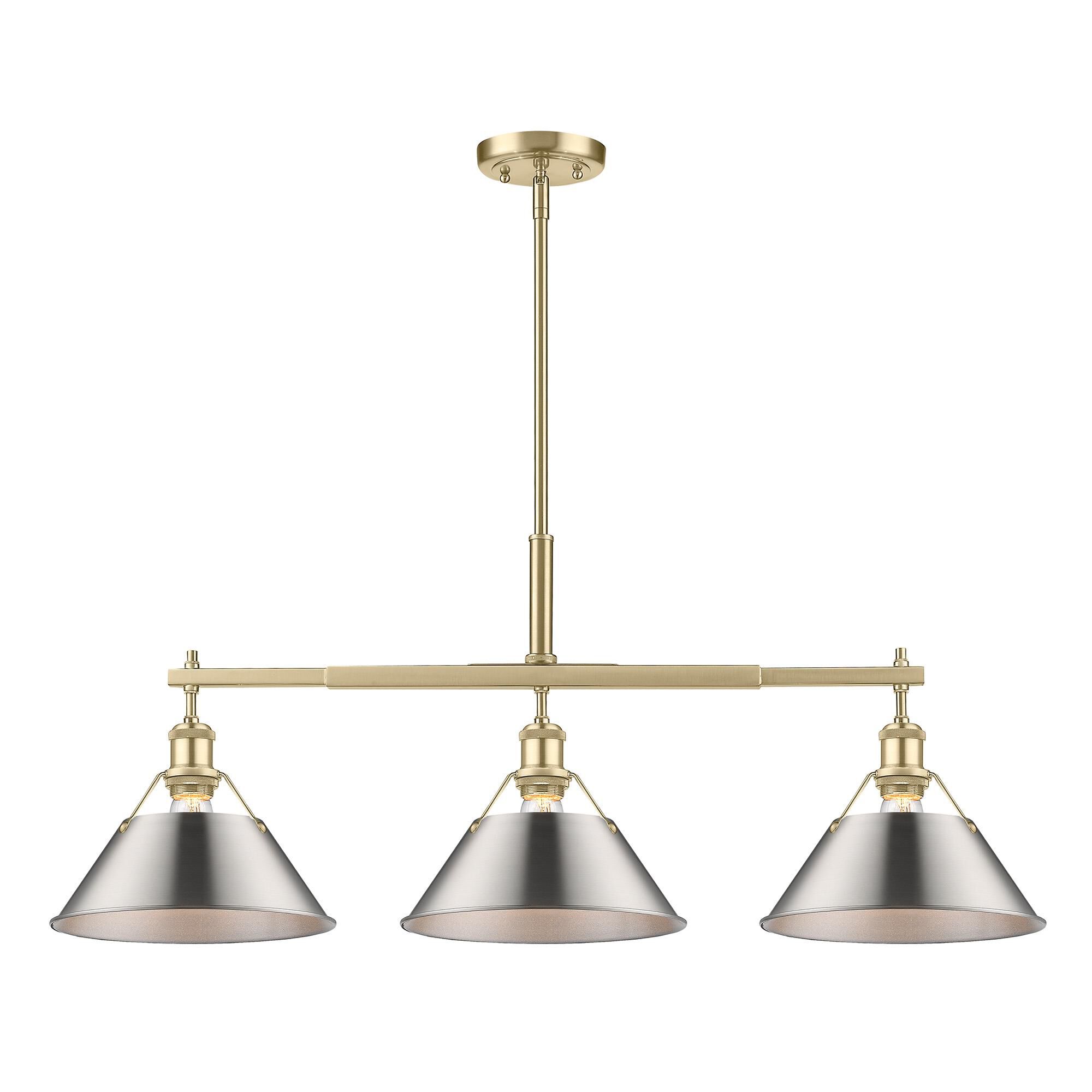 Orwell 36 Inch Linear Suspension Light by Golden Lighting
