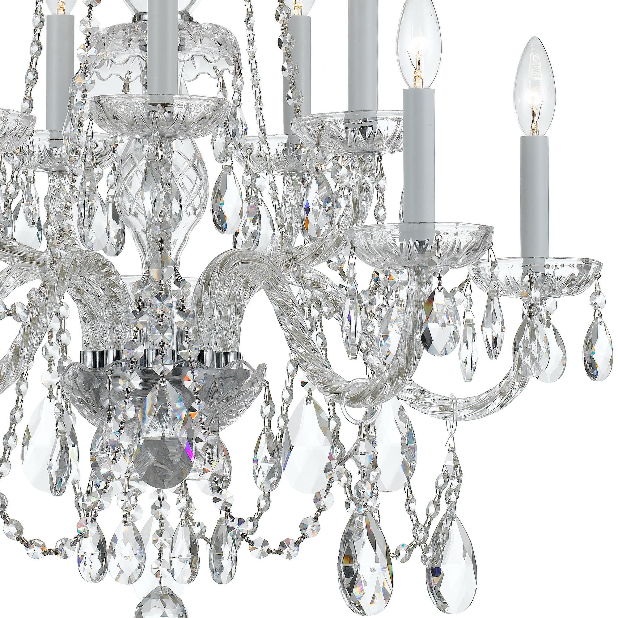 Traditional Crystal 26 Inch 10 Light Chandelier by Crystorama