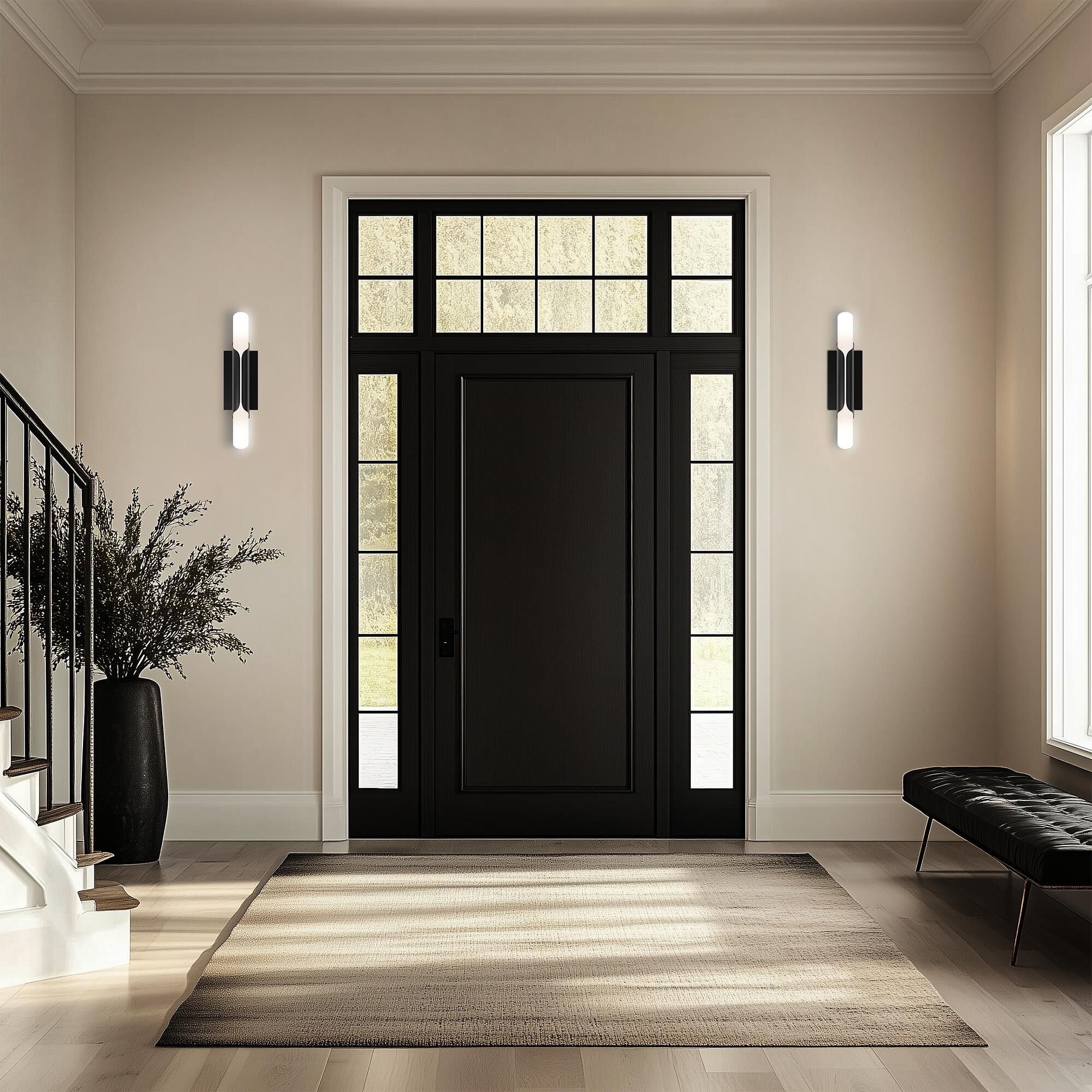 Shown in Black finish