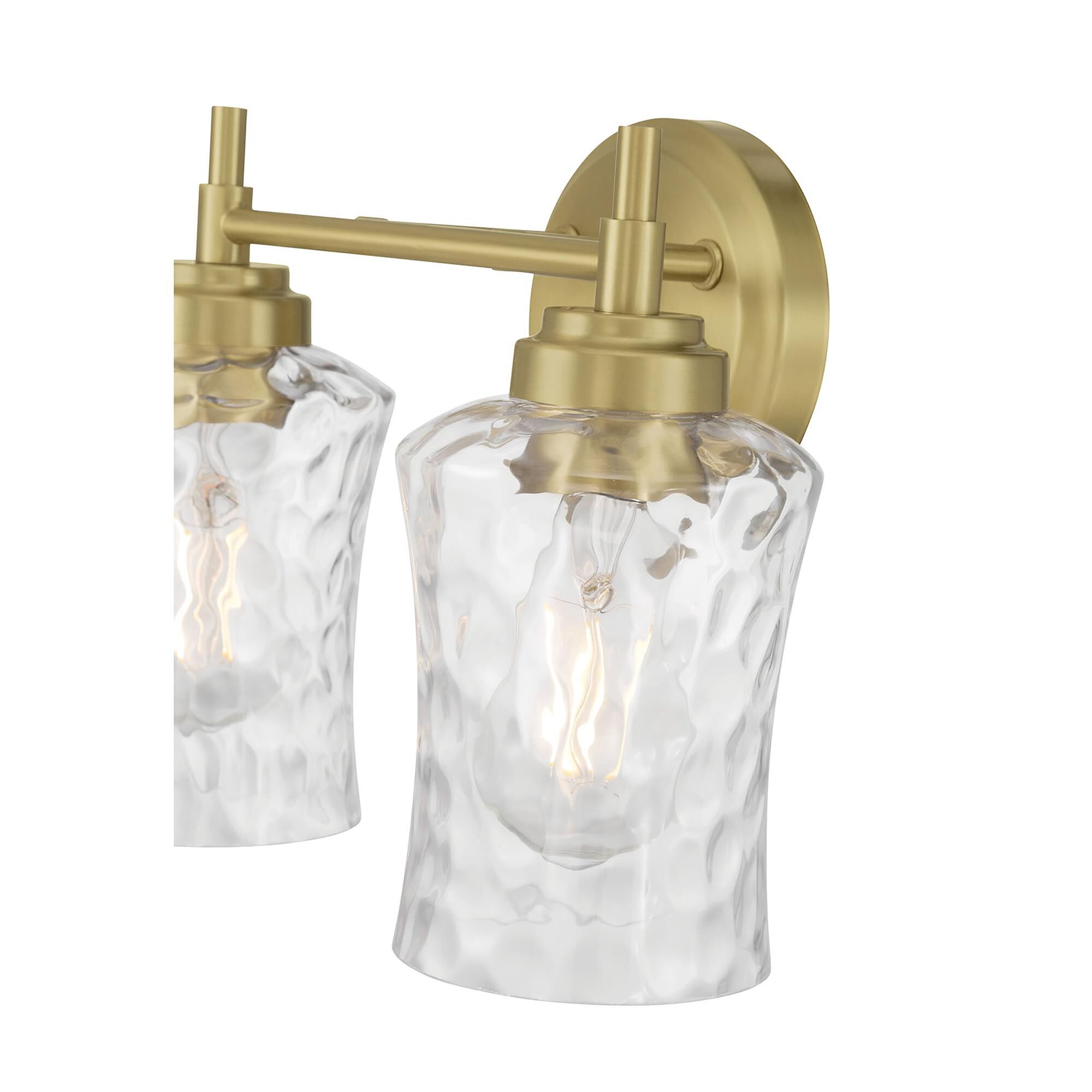 Shown in Vintage Brass finish and Clear Stone Water glass
