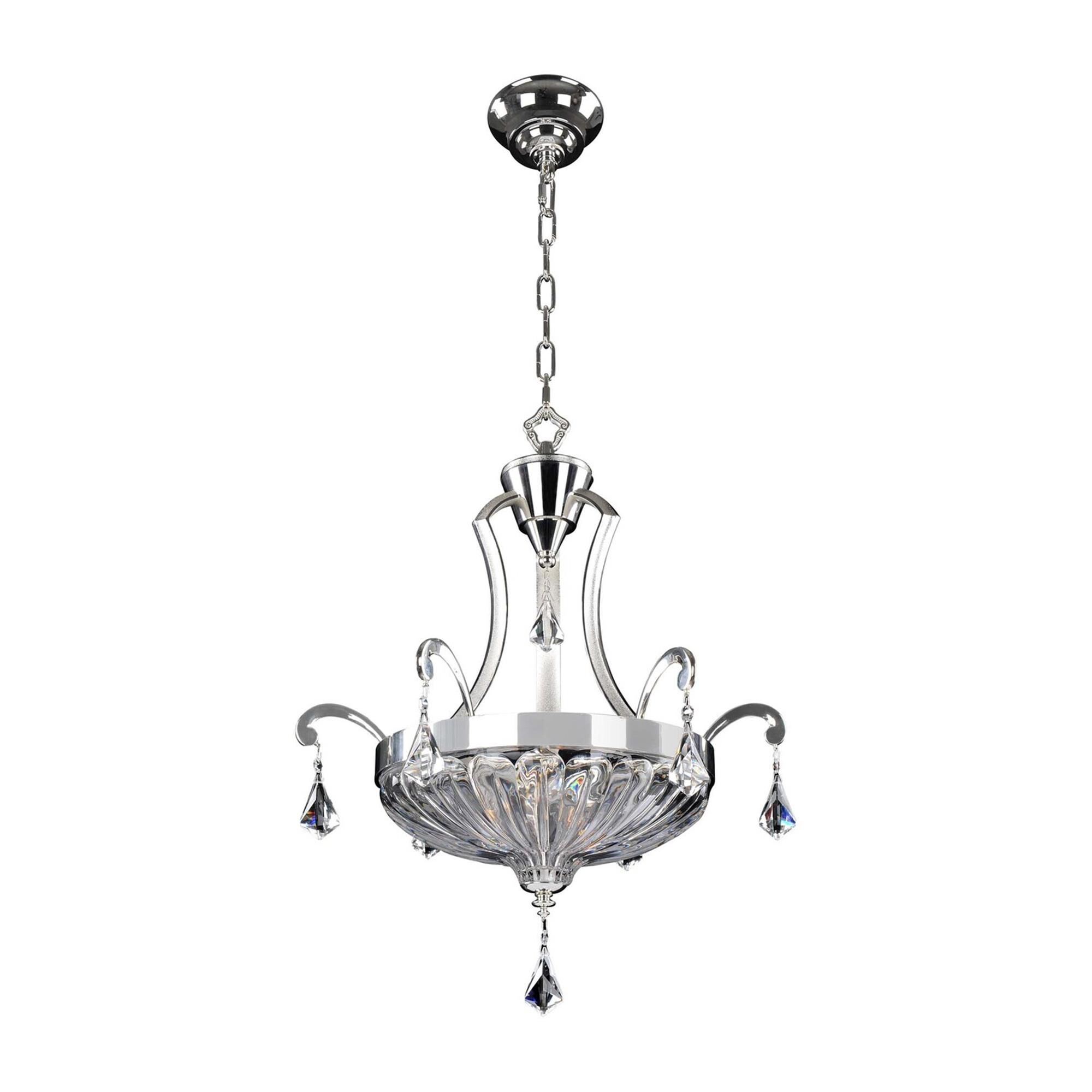 Shown in 2-Tone Silver finish and Firenze Clear crystal