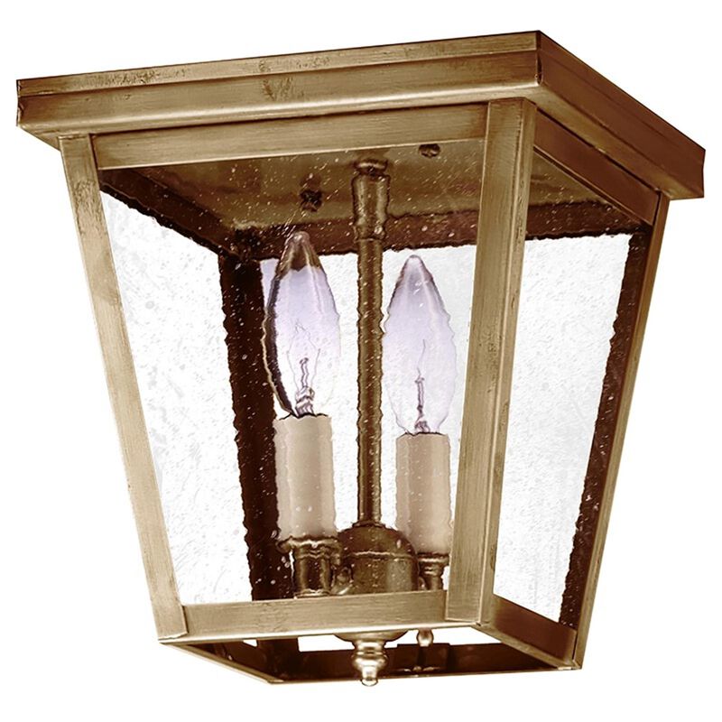 Williams 8 Inch 2 Light Outdoor Flush Mount by Northeast Lantern